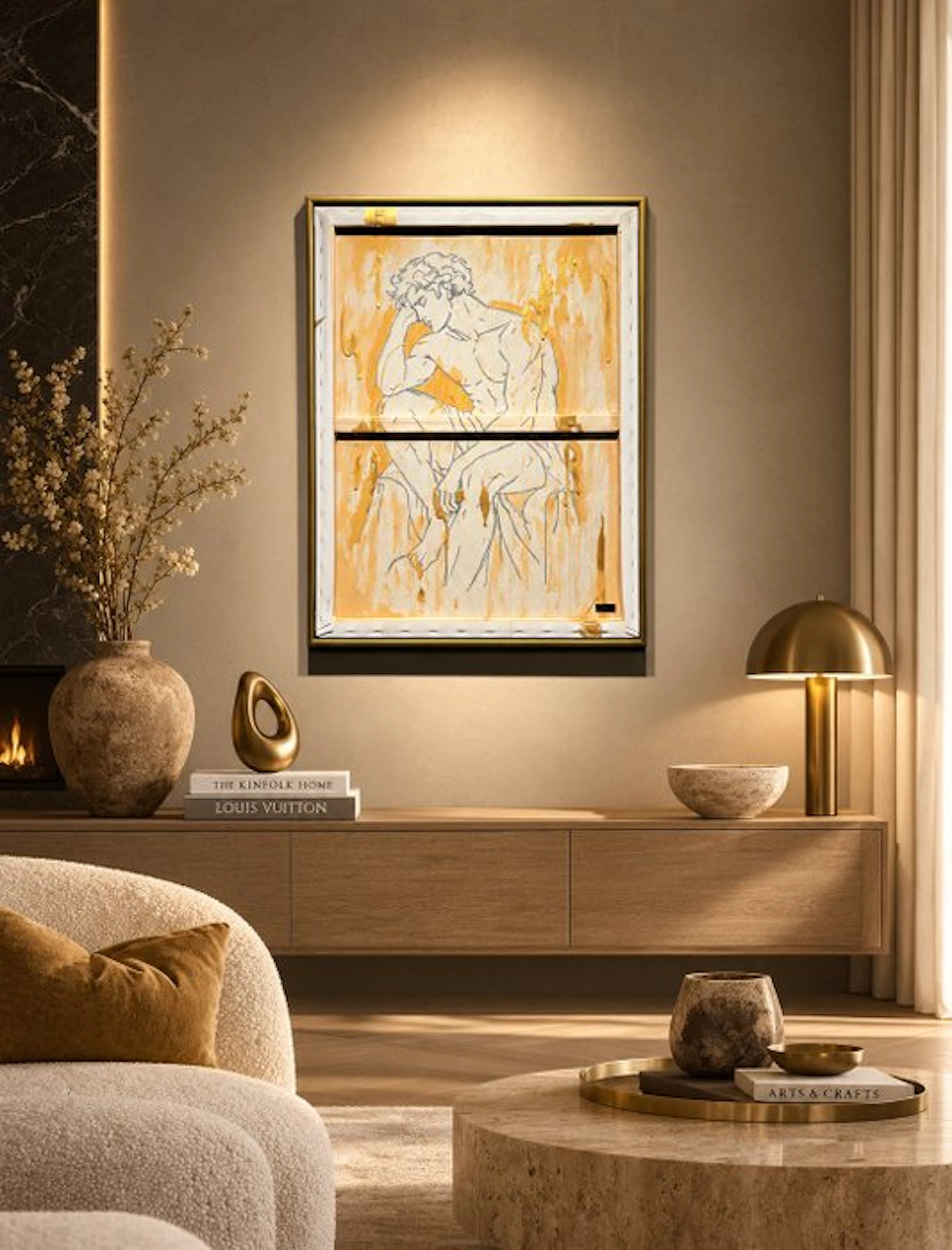Swen Van der Sangen - Don't Look Back series 'Matteo' - Incl. Black/Gold Frame