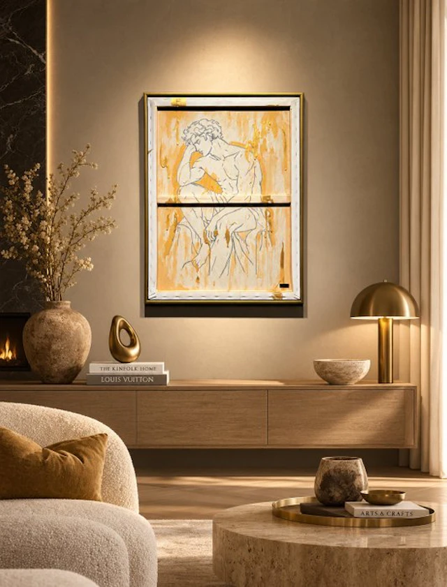 Swen Van der Sangen - Don't Look Back series 'Matteo' - Incl. Black/Gold Frame