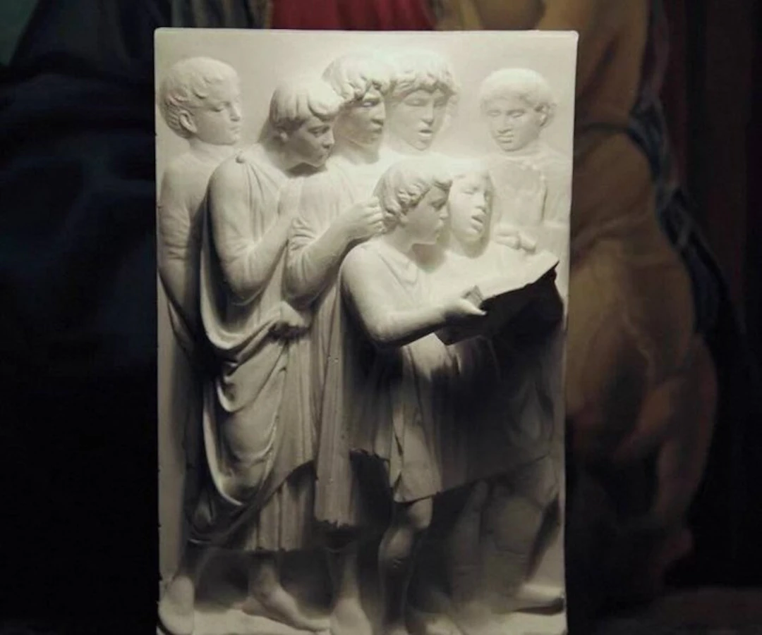 Figure - Choirboys relief - Plaster