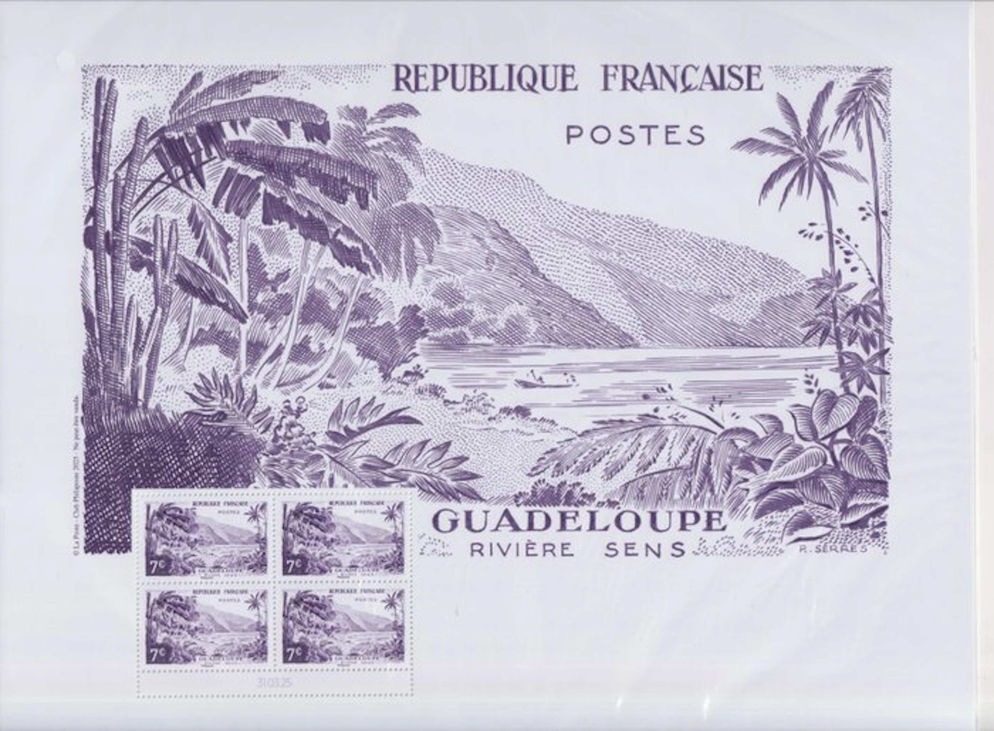 France 2024 - Poster "Guadeloupe Rivière Sens"