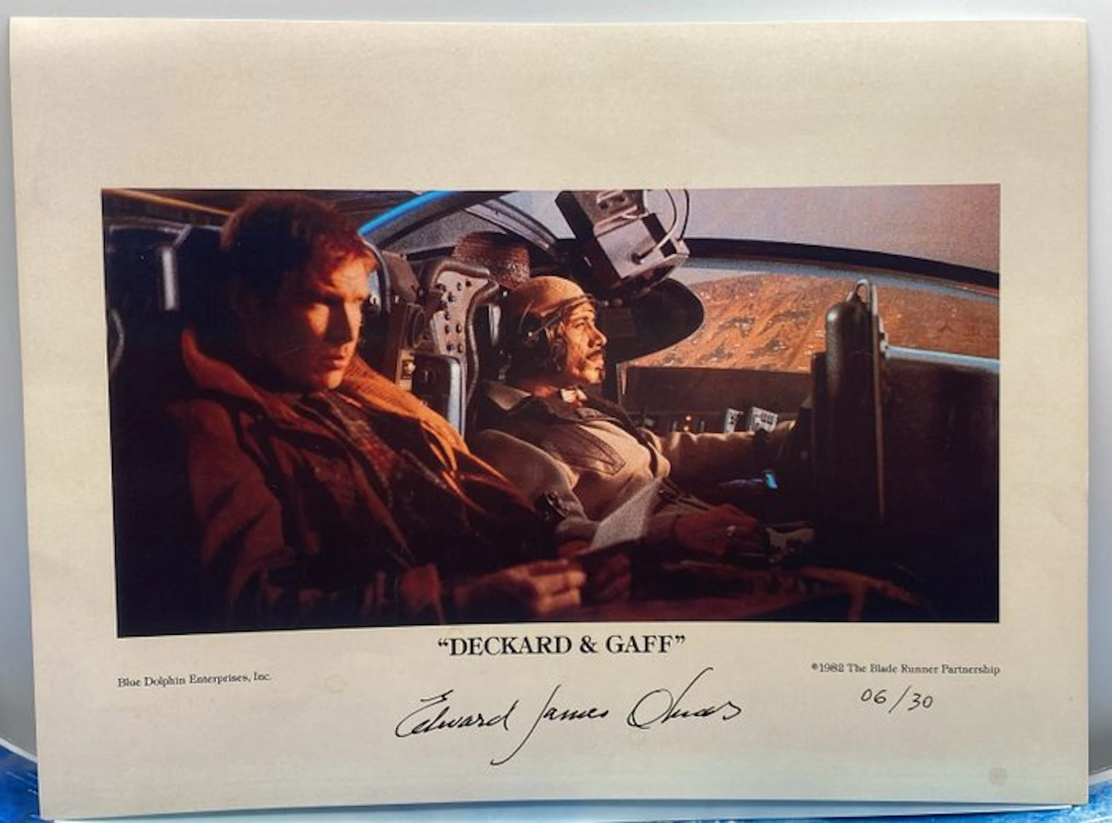Blade Runner - Signed in person by Edward James Olmos (Gaff) - "Starcon Italy