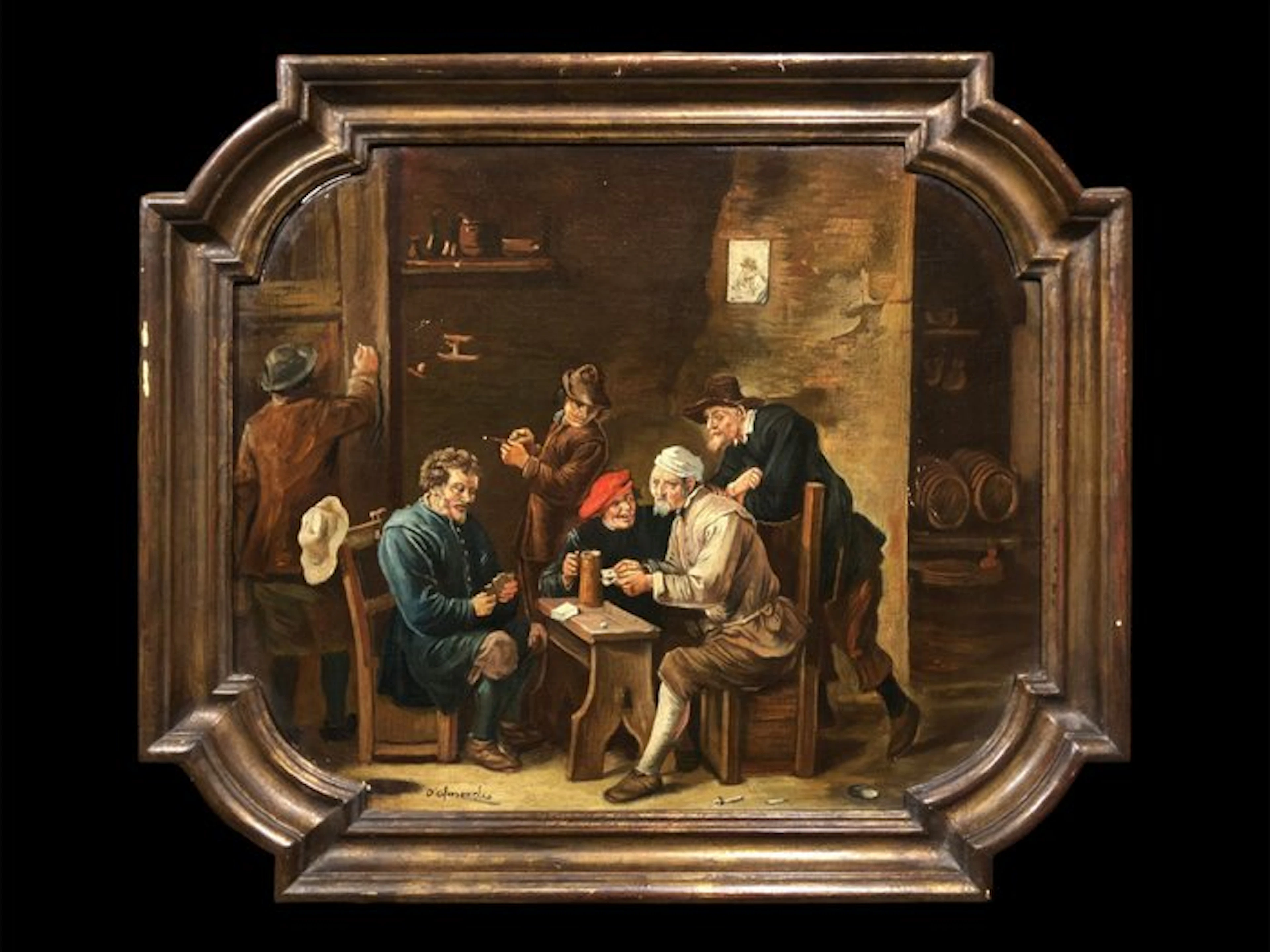 École Européene (X) - Scène d'Auberge (Dans l'esprit de David Teniers)