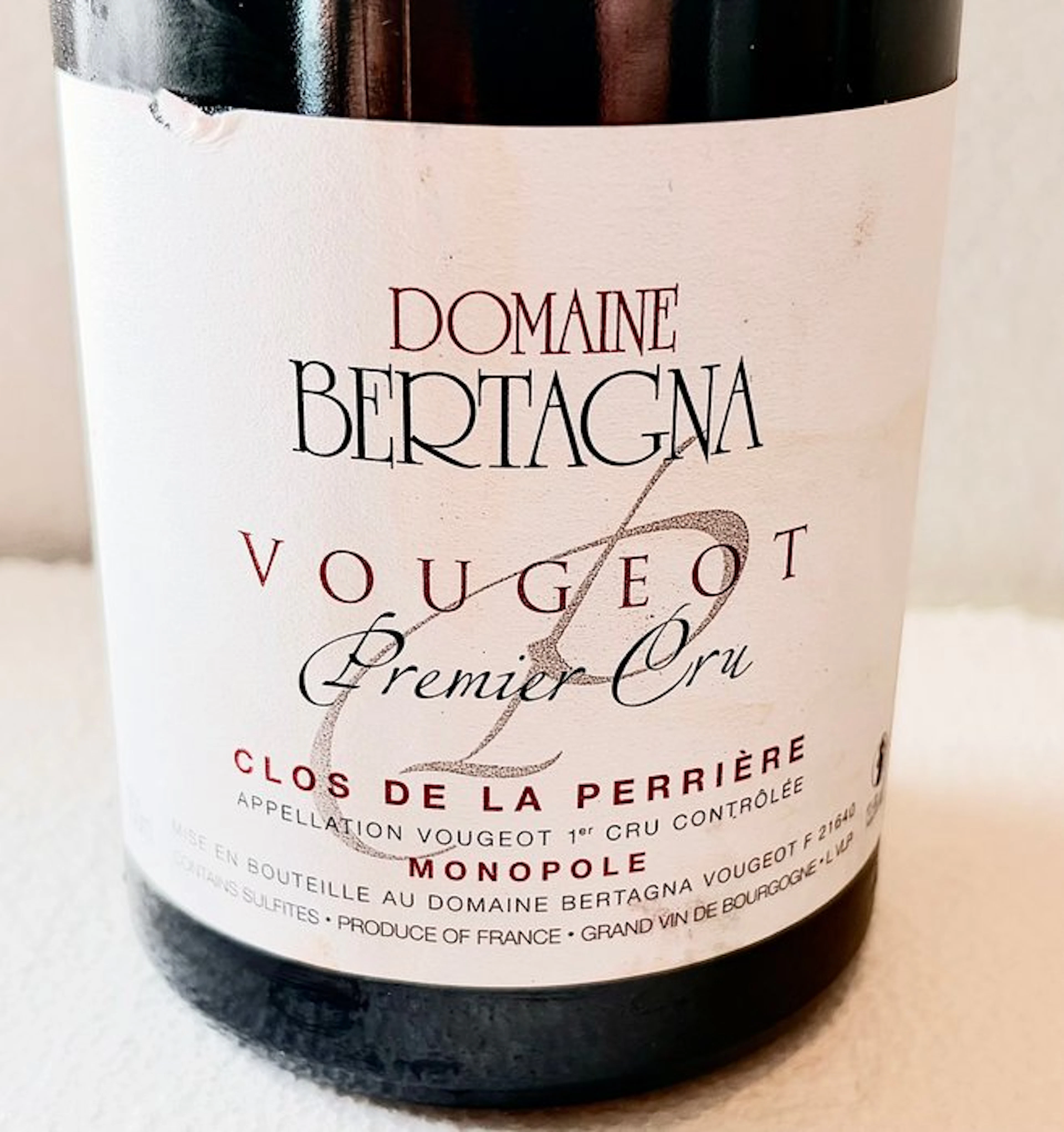 2017 Domaine Bertagna "Clos de la Perrière" - Vougeot 1er Cru - 1