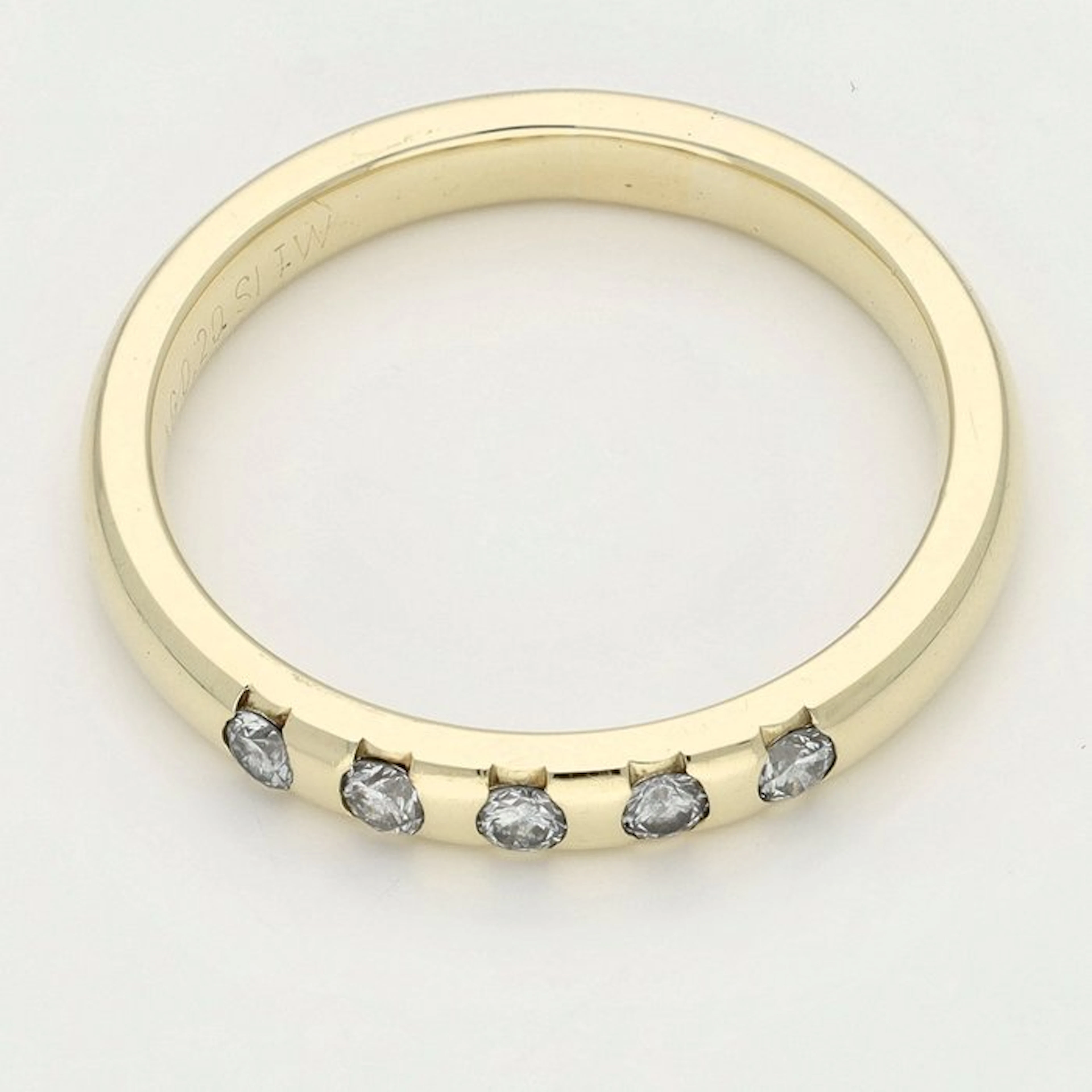 Ring - 18 kt. Yellow gold Diamond (Natural)