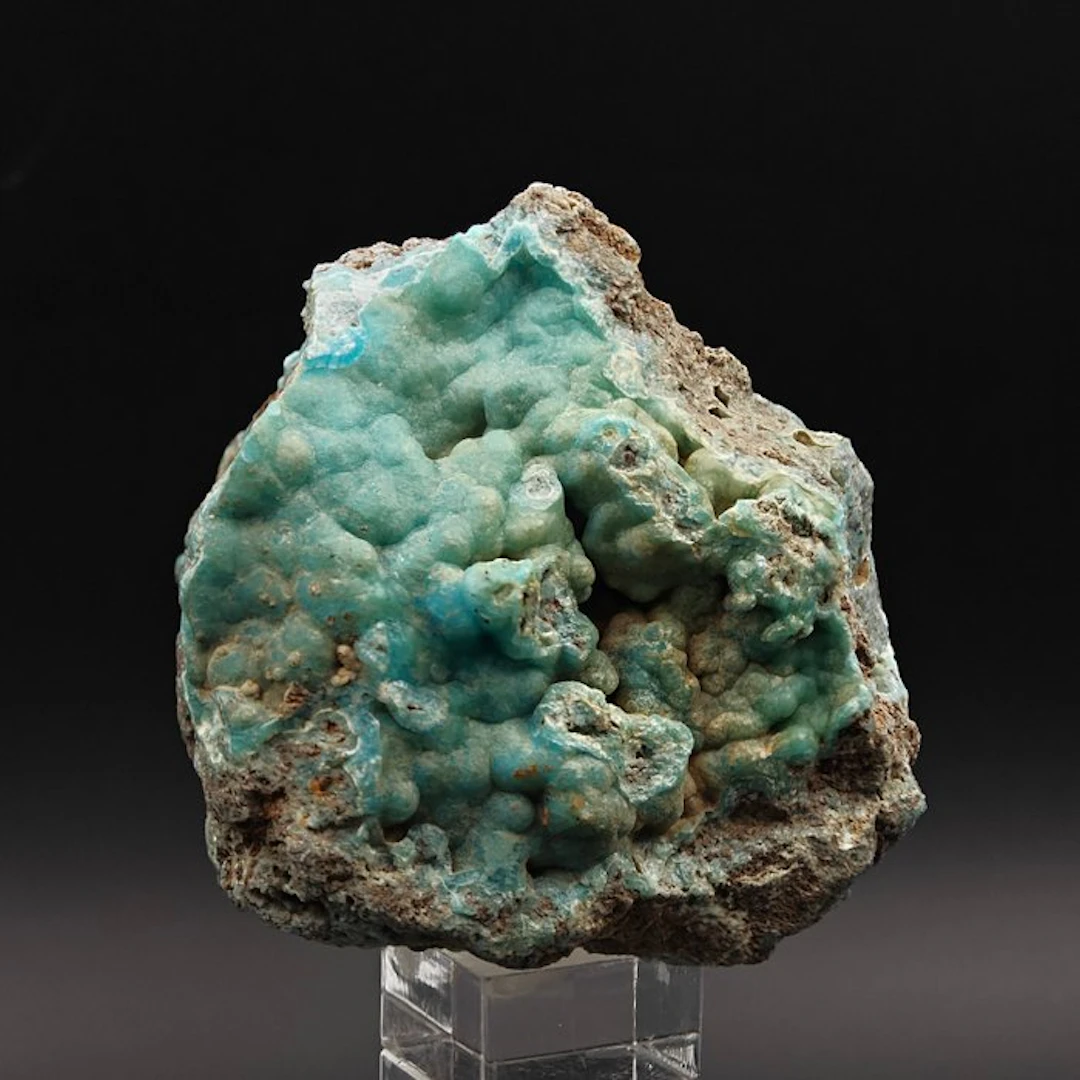 Rare blue hemimorphite