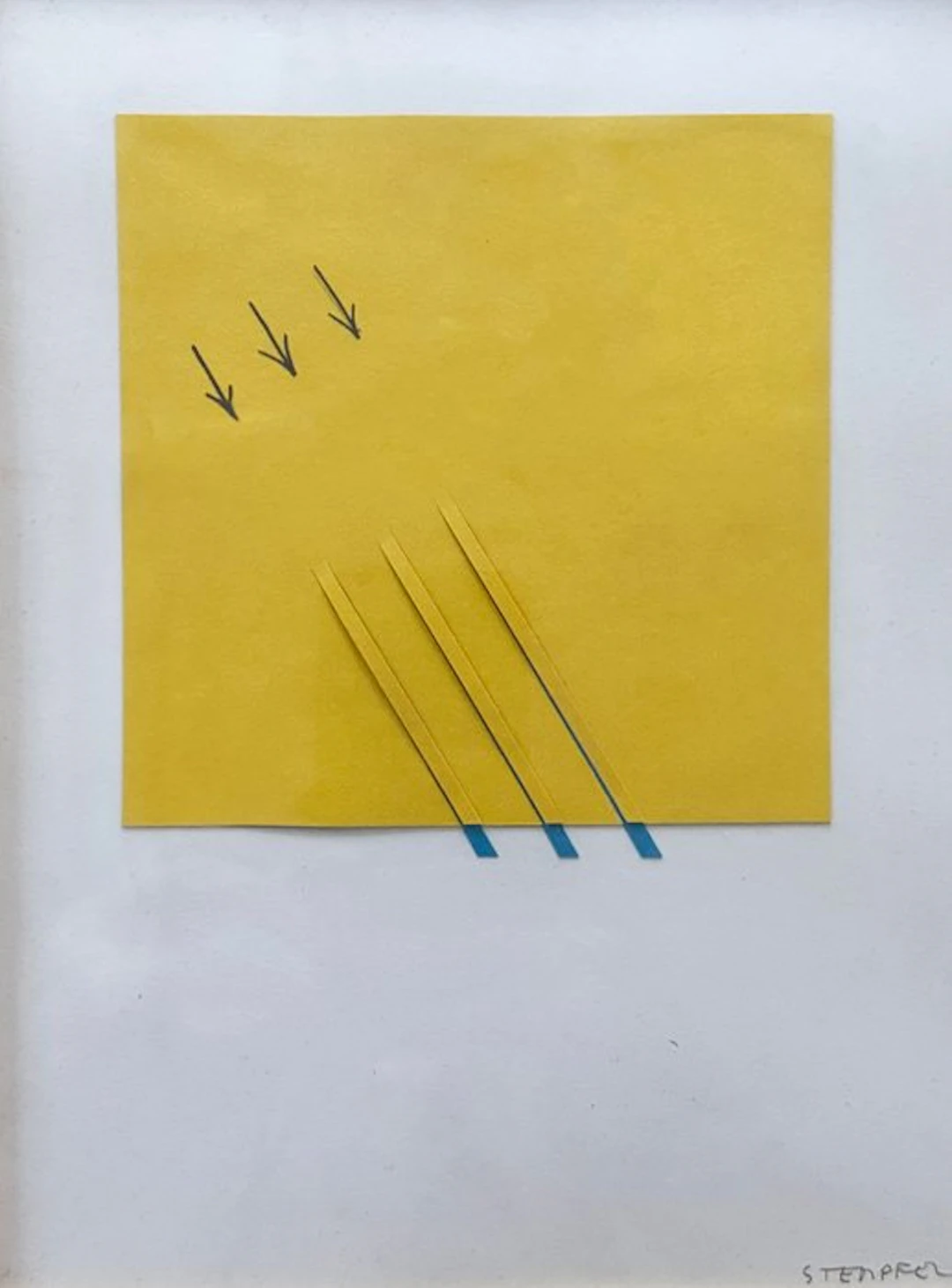 André Stempfel (1930) - Collage, 1986