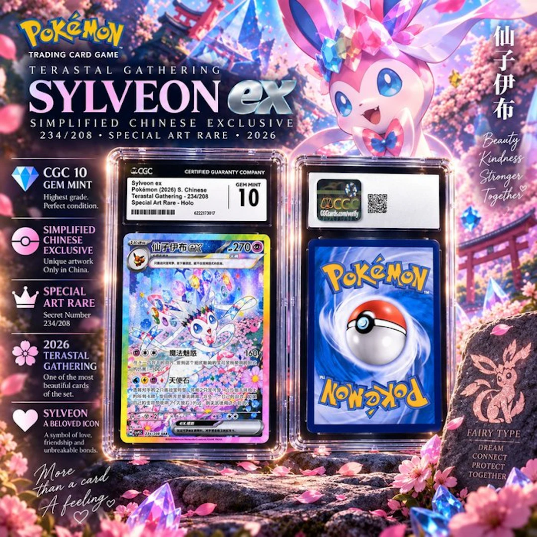 Pokémon - 1 Graded card - Sylveon csv9.5 234/208 Foil...