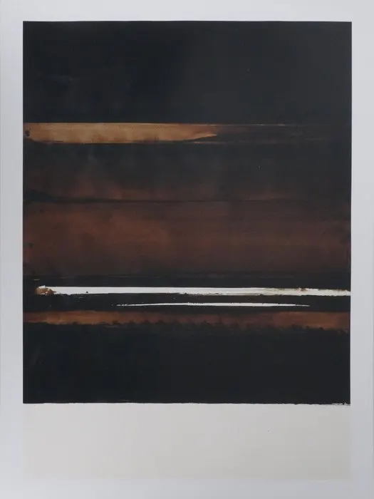 Pierre Soulages (1919-2022) - Brou de noix sur papier