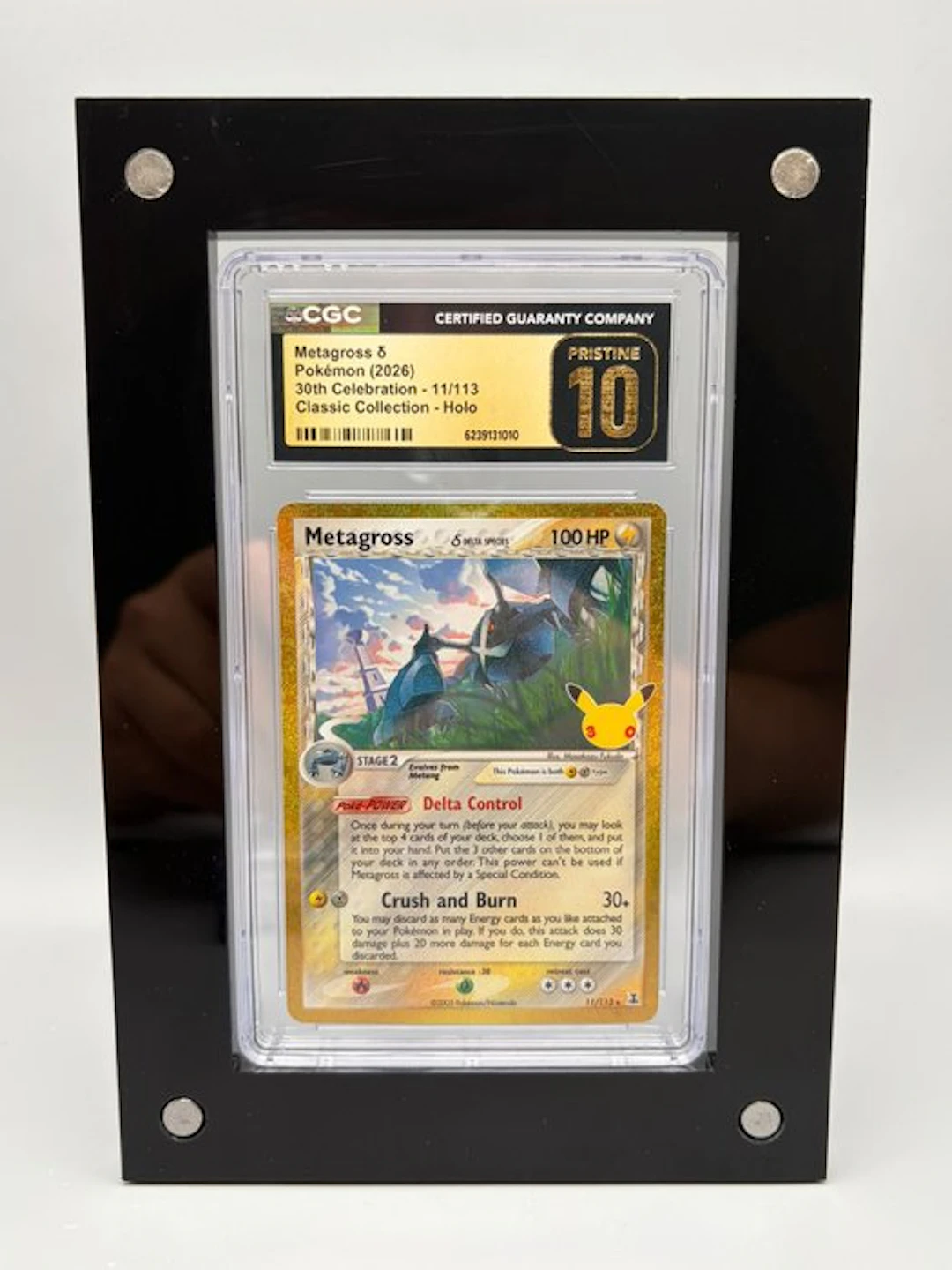 Pokémon - 1 Graded card - Metagross δ - 30th Celebration...