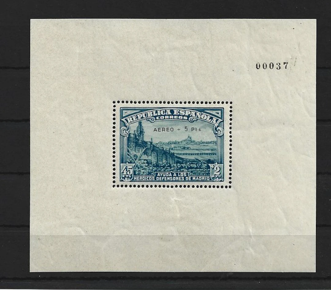 Spain 1938 - Luxury defense sheet - Edifil 760