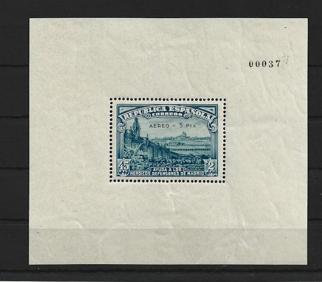 Spain 1938 - Luxury defense sheet - Edifil 760