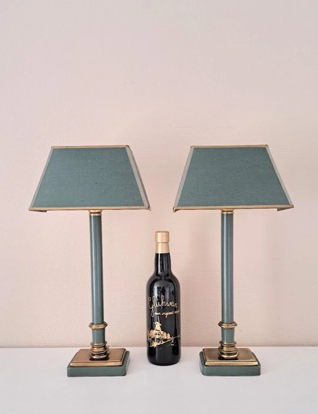 Table lamp (2) - Gorgeous set of KULLMANN lamps - Brass