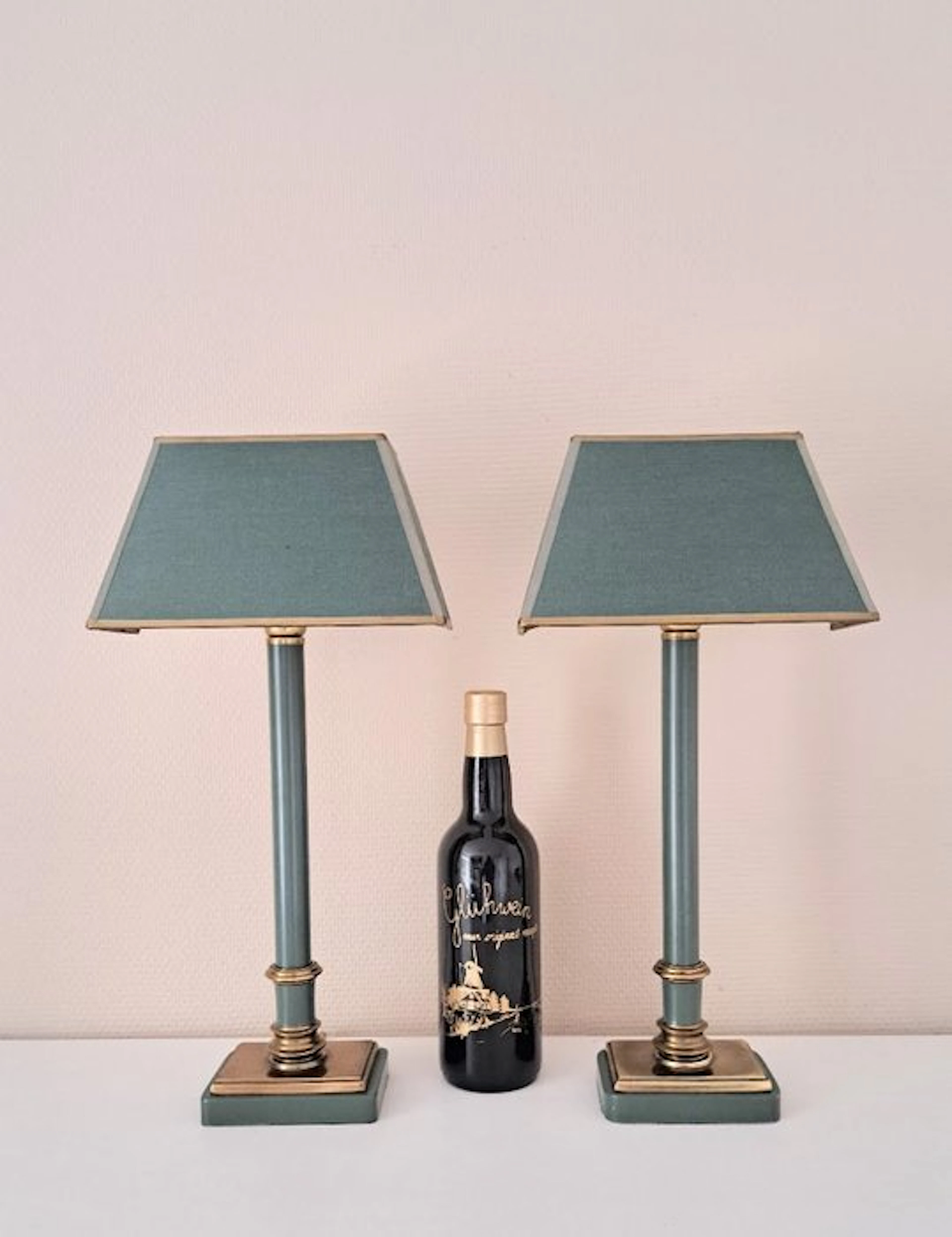 Table lamp (2) - Gorgeous set of KULLMANN lamps - Brass