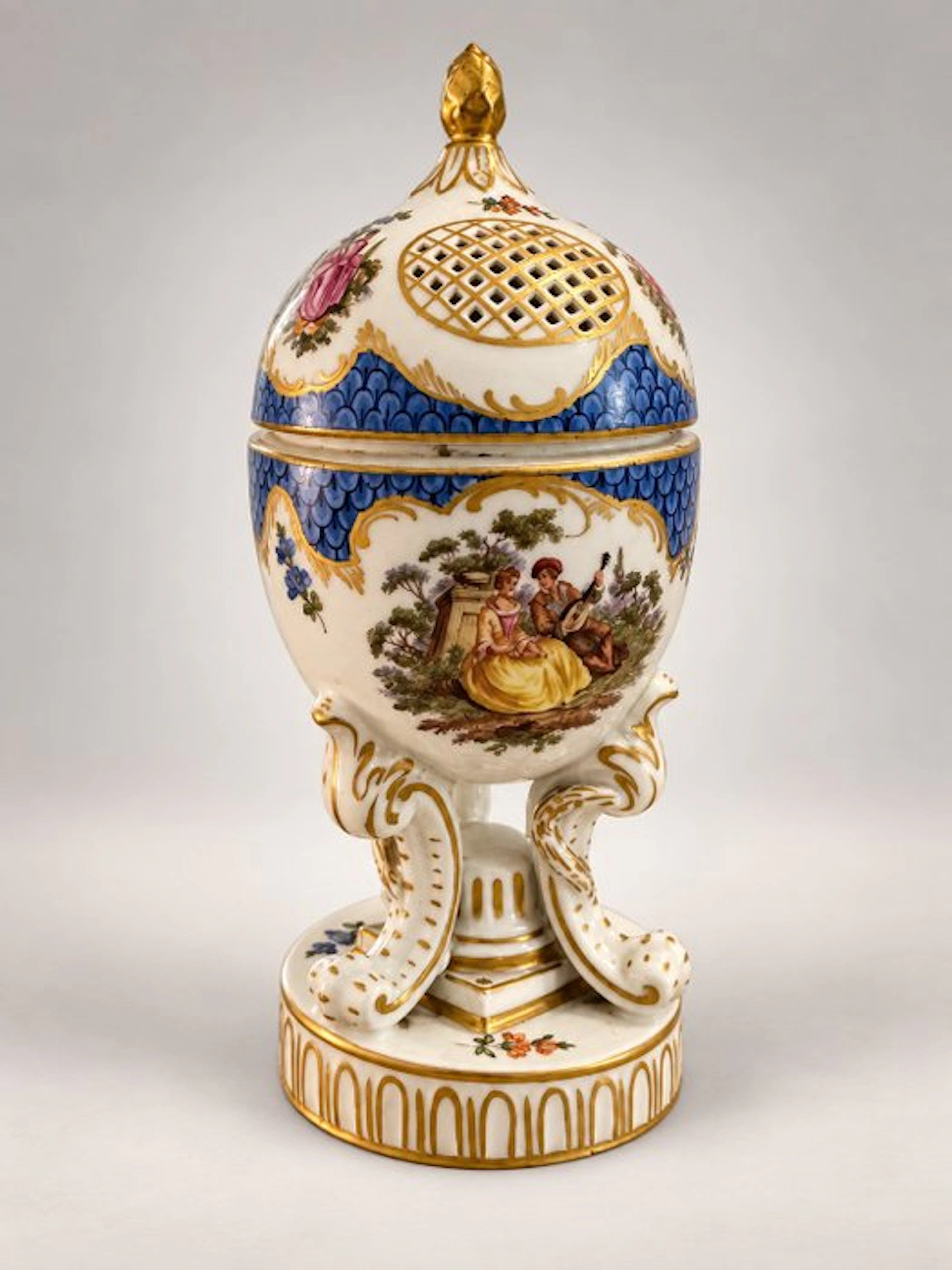 Porcelaine de Nyon - Lidded vase - Porcelain - Rare pot-pourri from Nyon