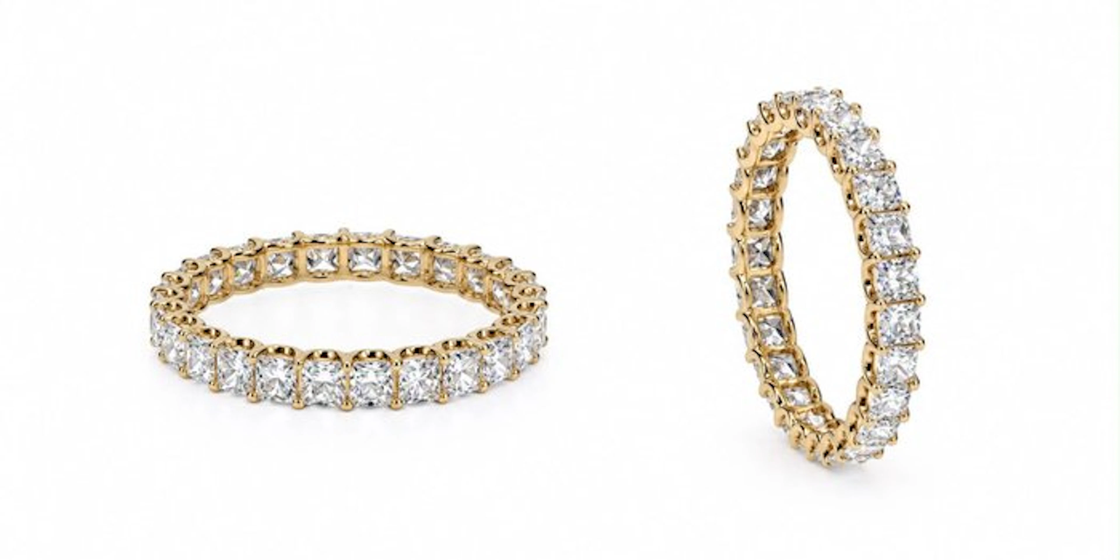 No reserve price - Ring - 14 kt. Yellow gold - 2.09ct. tw. Diamond (Lab-grown)