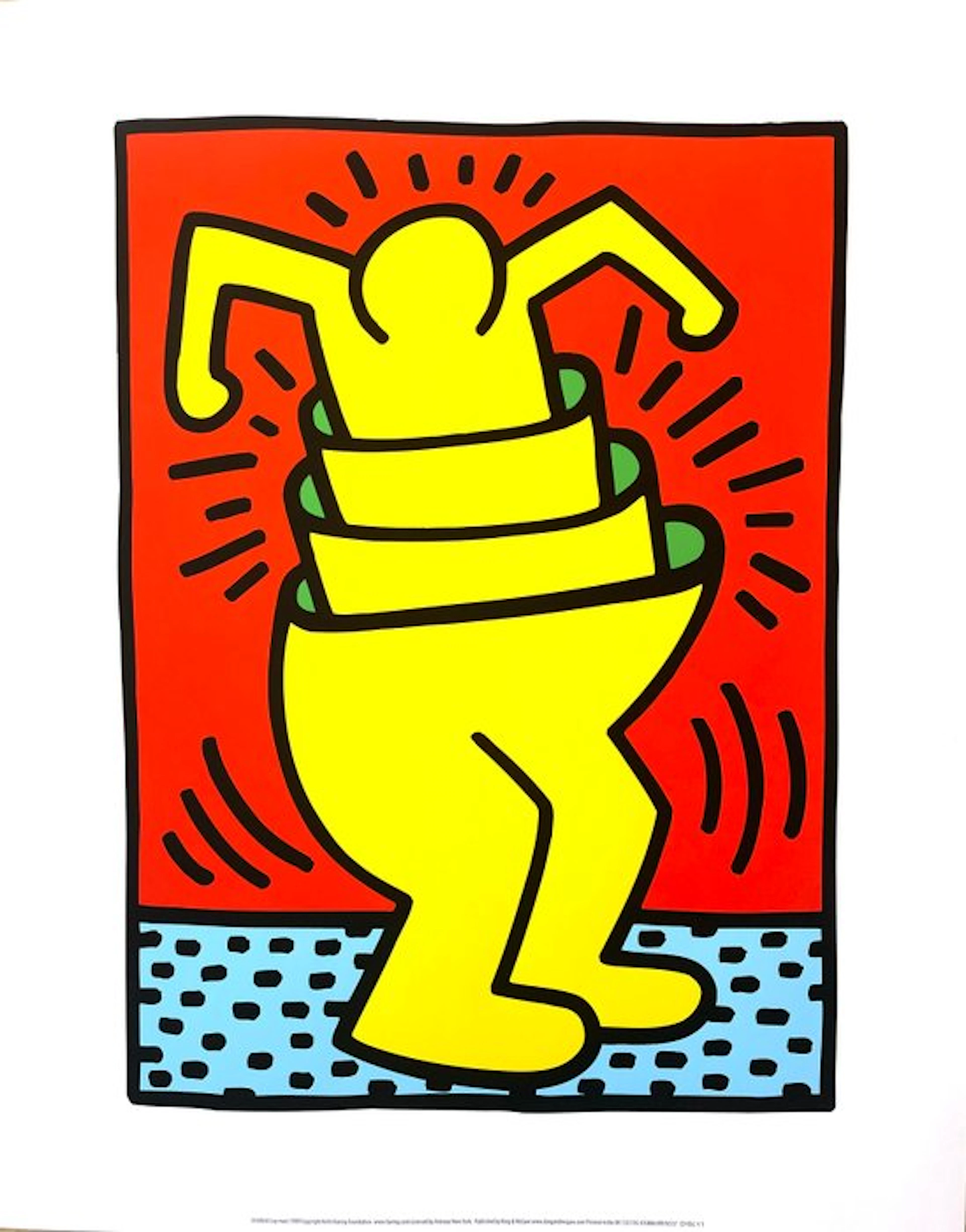 Keith Haring - Untitled (cup man) - Giclée - 60x47...