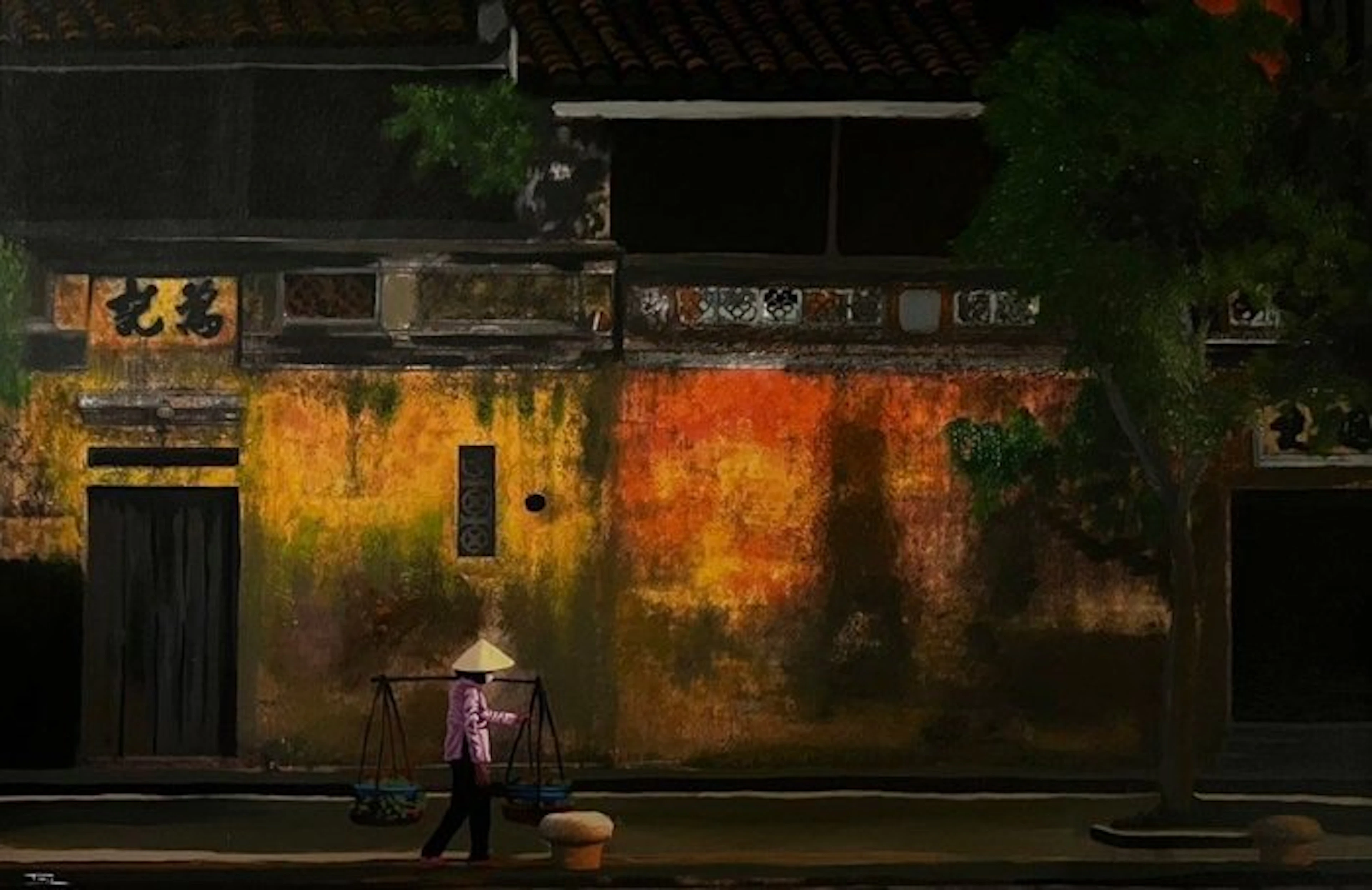 TA Duy Tung - Silence sous les lanternes ↑80 →120 cm → No Reserve ✓