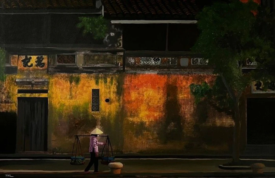 TA Duy Tung - Silence sous les lanternes ↑80 →120 cm → No Reserve ✓