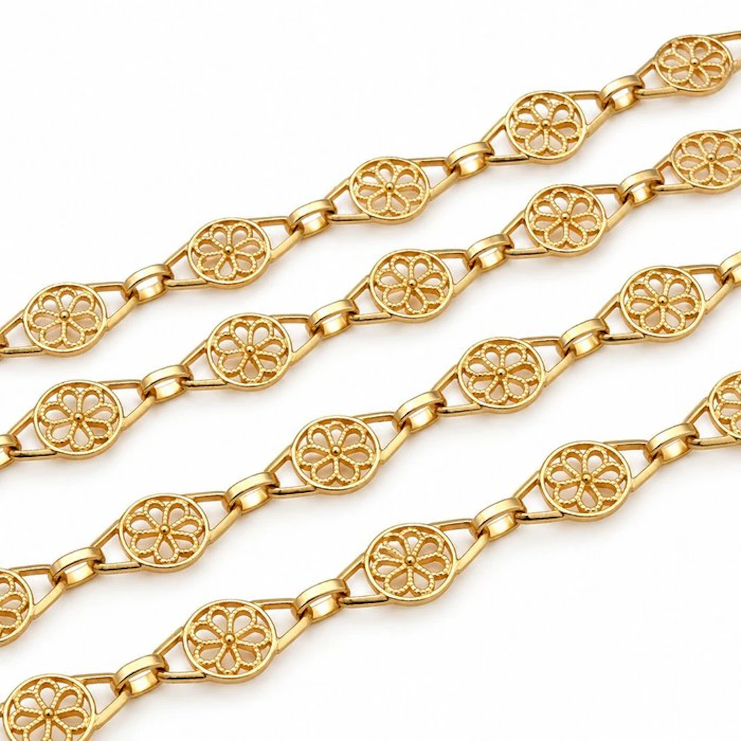 Necklace - 18 kt. Yellow gold - Made in Italy - Handmade