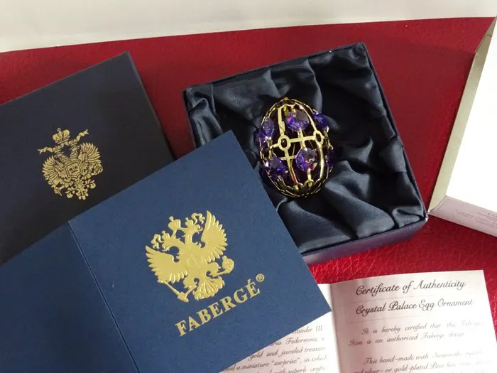 Figure - Fabergé style - Crystal Palace Imperial ornament...