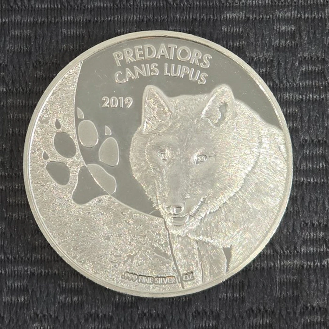 Congo. 20 Francs 2019 - "Predators" 1 Oz (No reserve price)