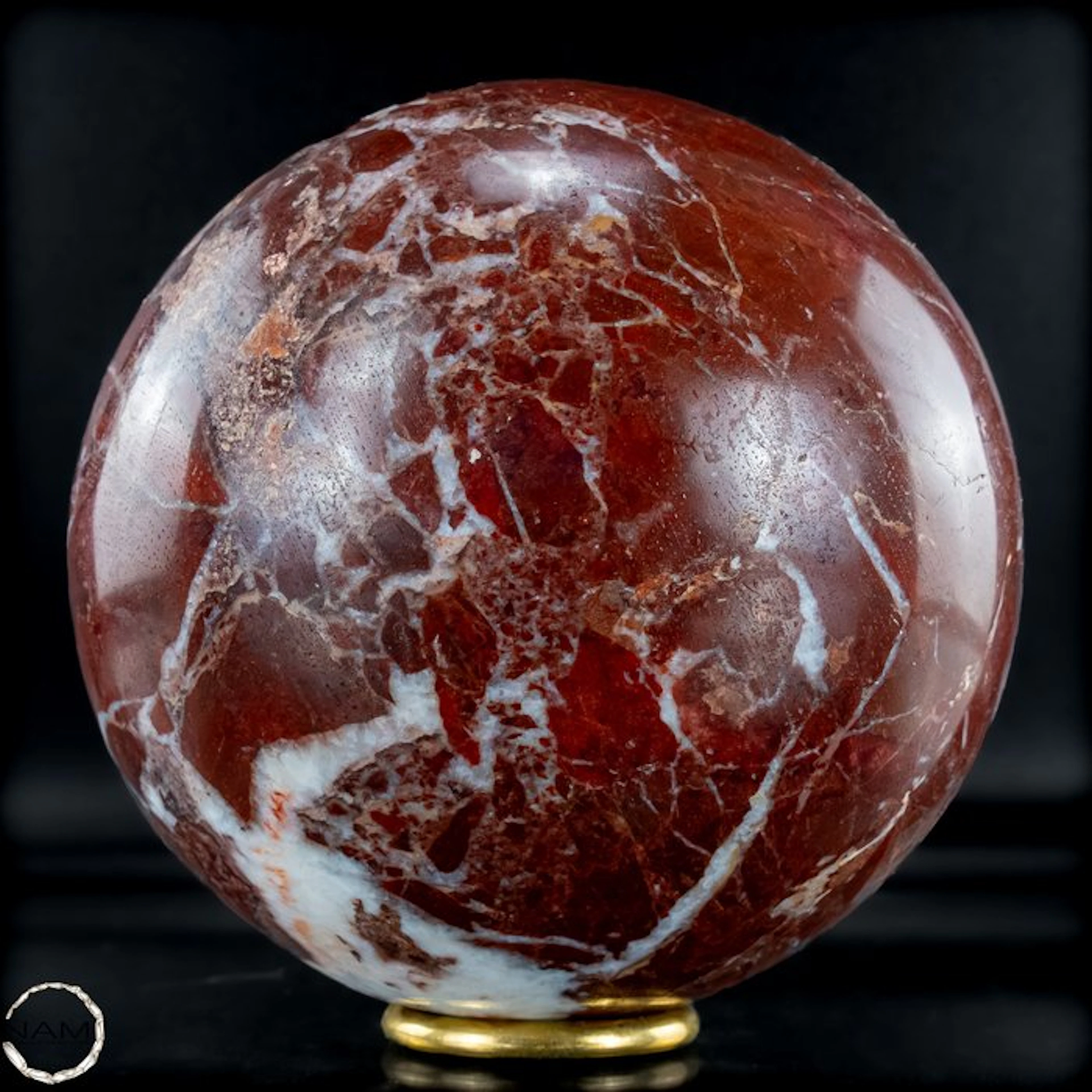 Natural red jasper and quartz sphere, Very rare - Himalaya- 2884.19 g