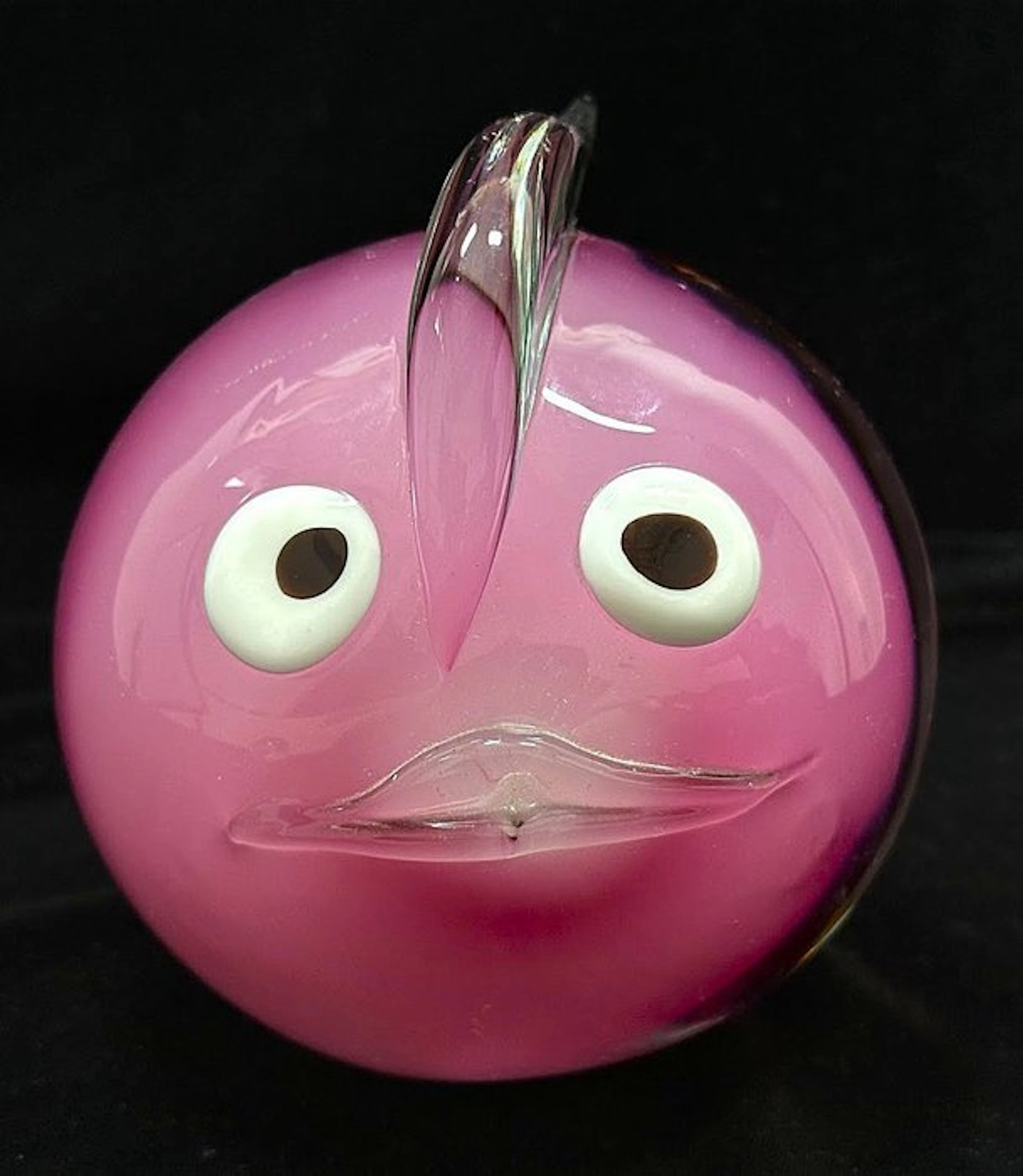 Murano – Cristallo Lucido Incolore e Rosa Antico/Ametista – Anni '70