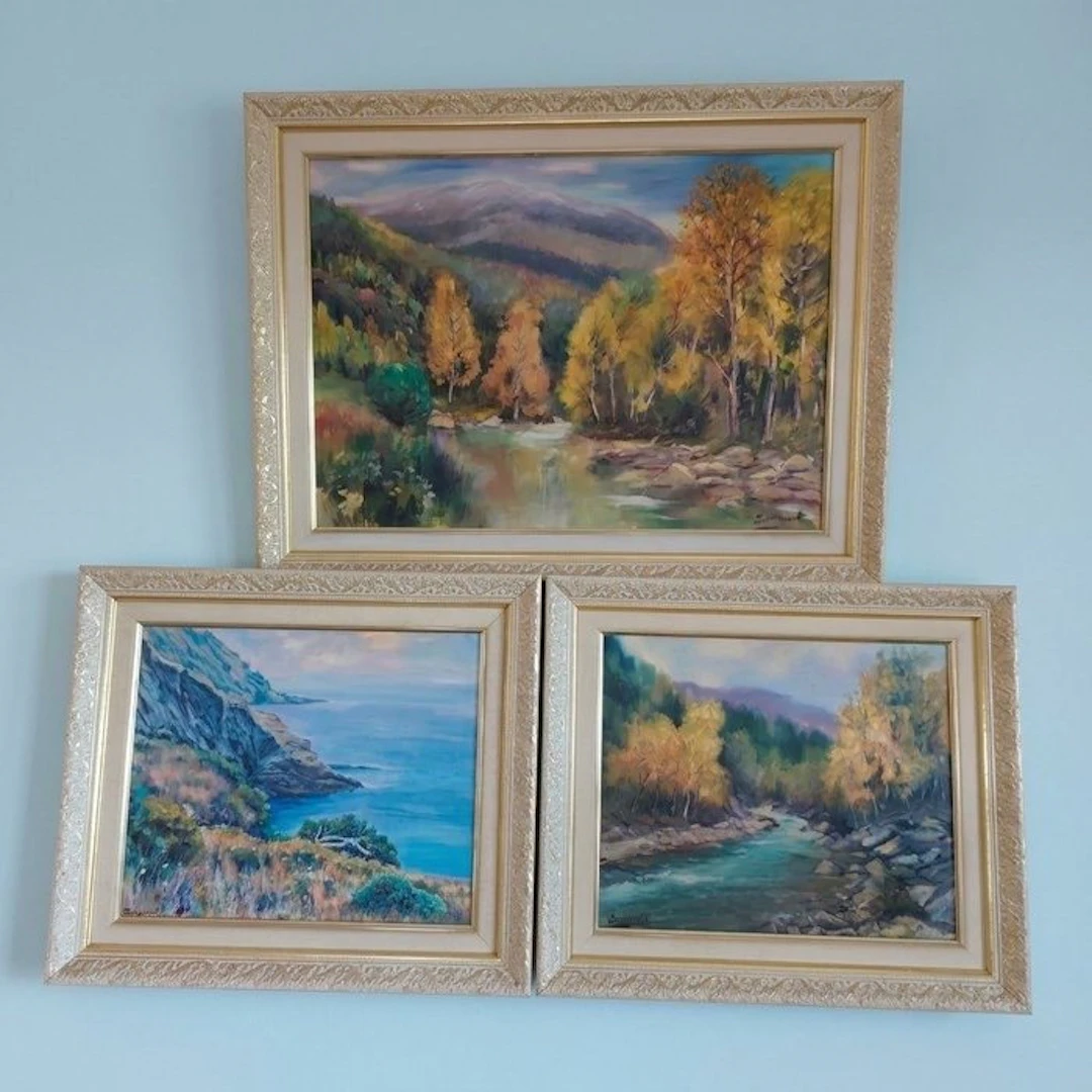 Josep Serramont (1958) - Set de 3 paisajes naturales