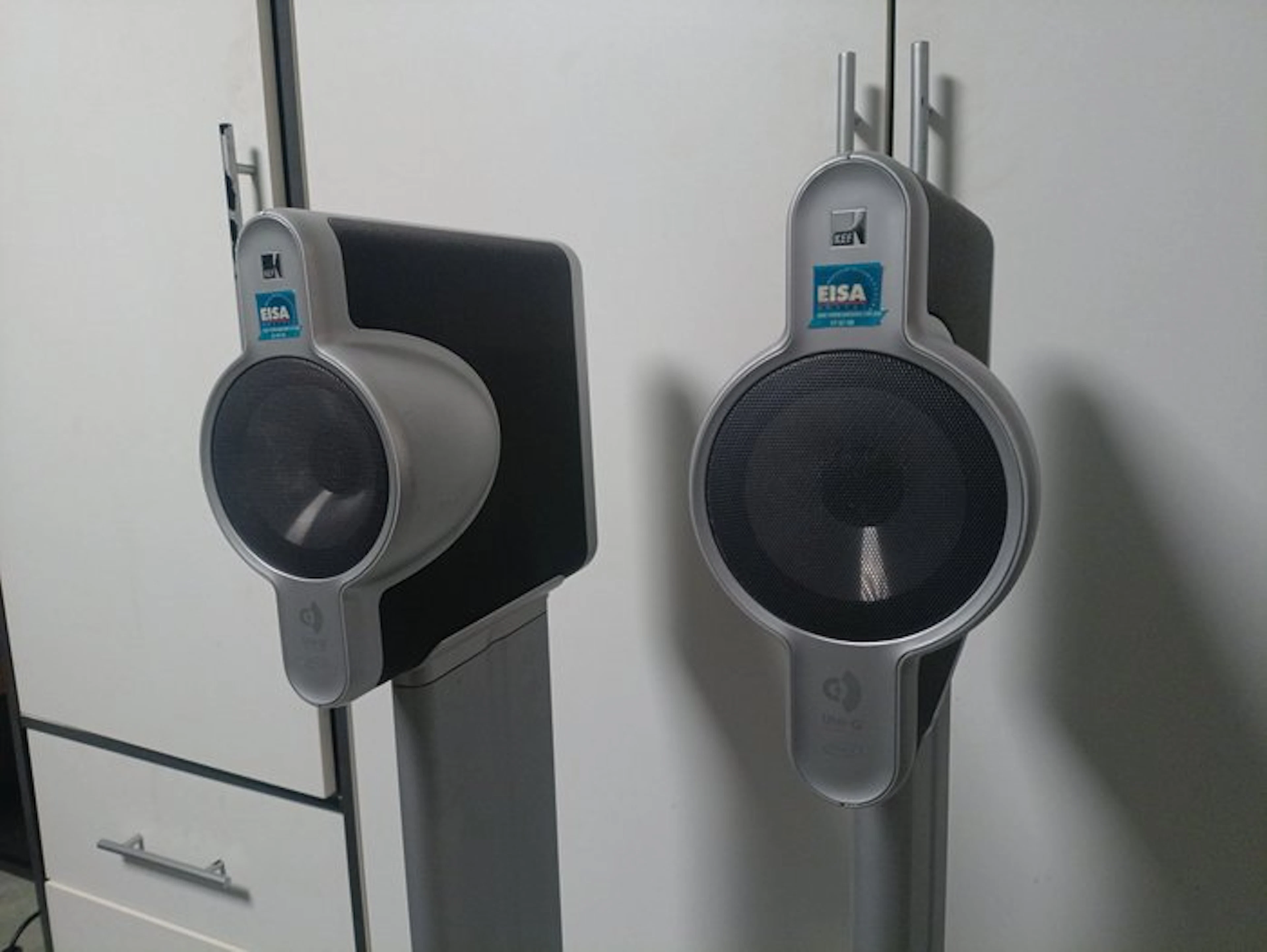 Kef - Kit 100 Uni-Q Satellite with Floor Stands Speaker set - Multiple models