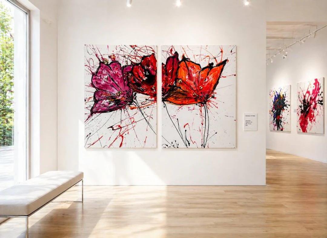 Santicri - From Chaos to Form, Abstract tulips XL