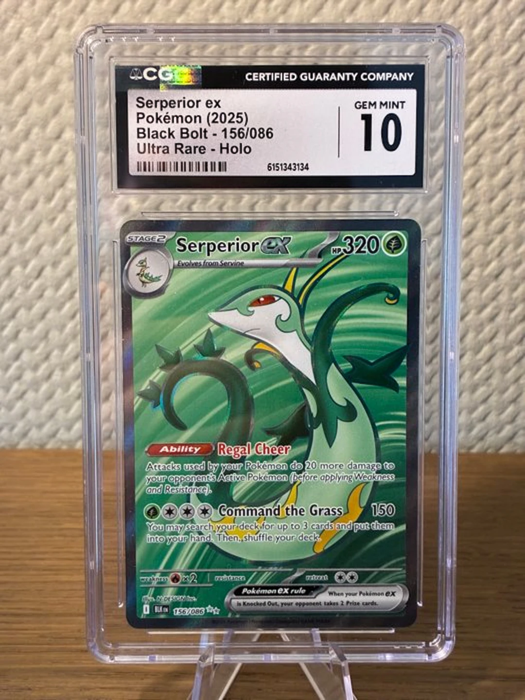 Pokémon - 1 Graded card - Serperior 156/086 Foil - CGC 10 - Various sets