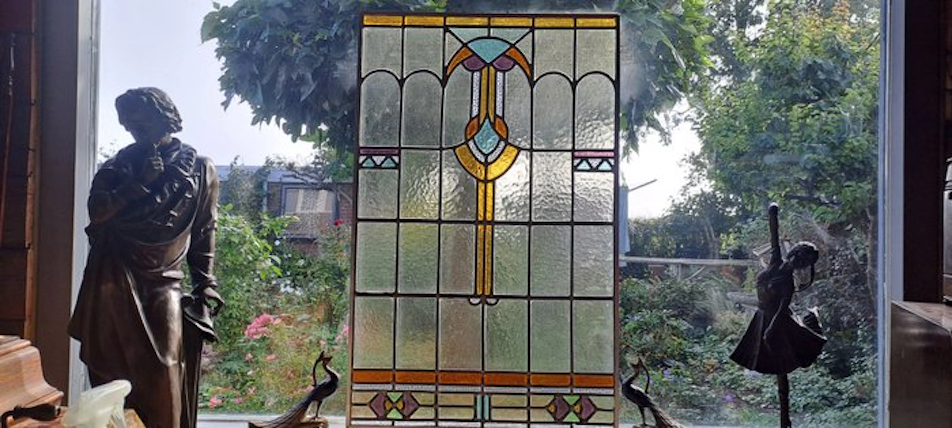 Art Deco Stained glass window - 1910-1920