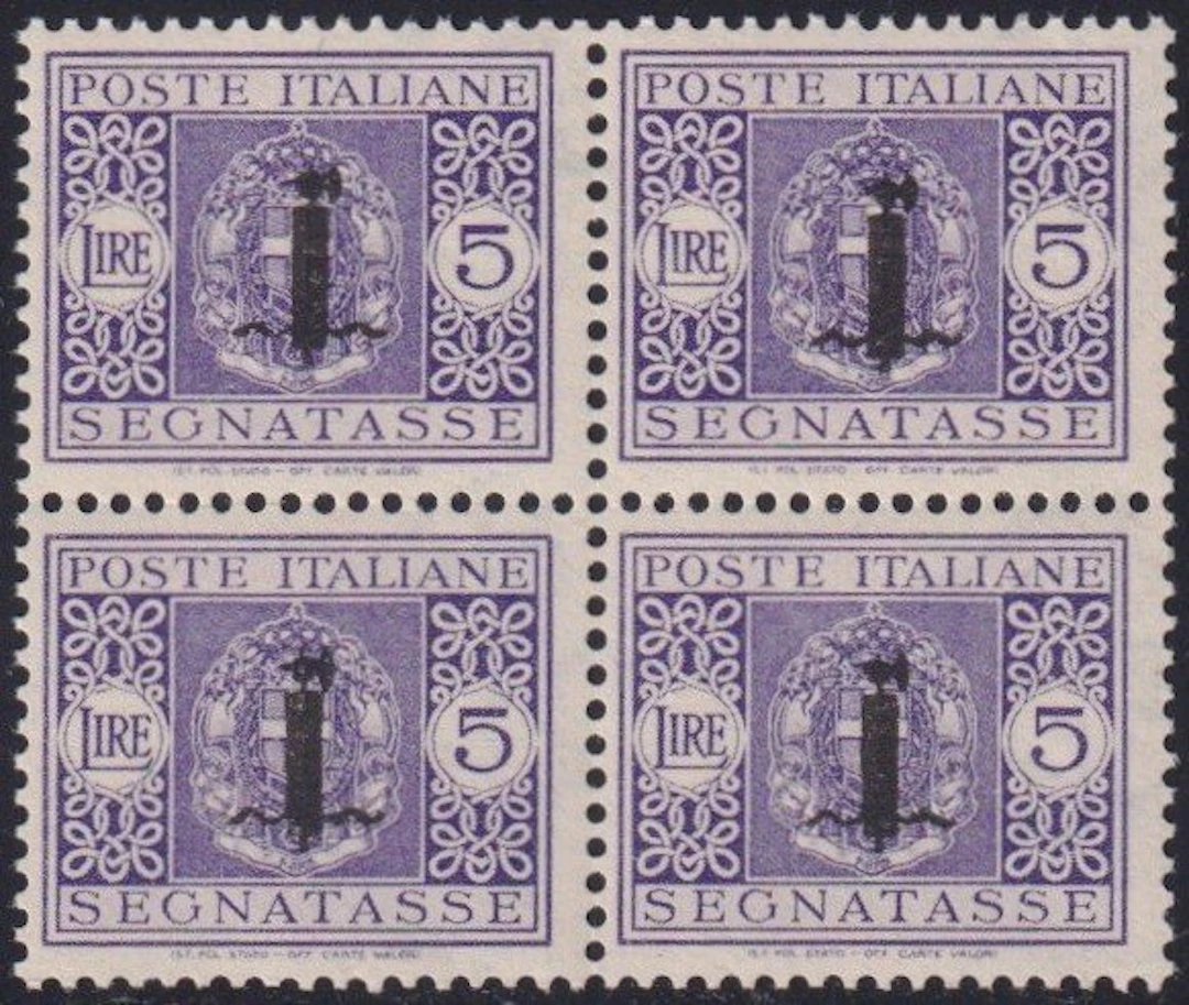 Italian Social Republic 1944 - Overprinted tax stamp