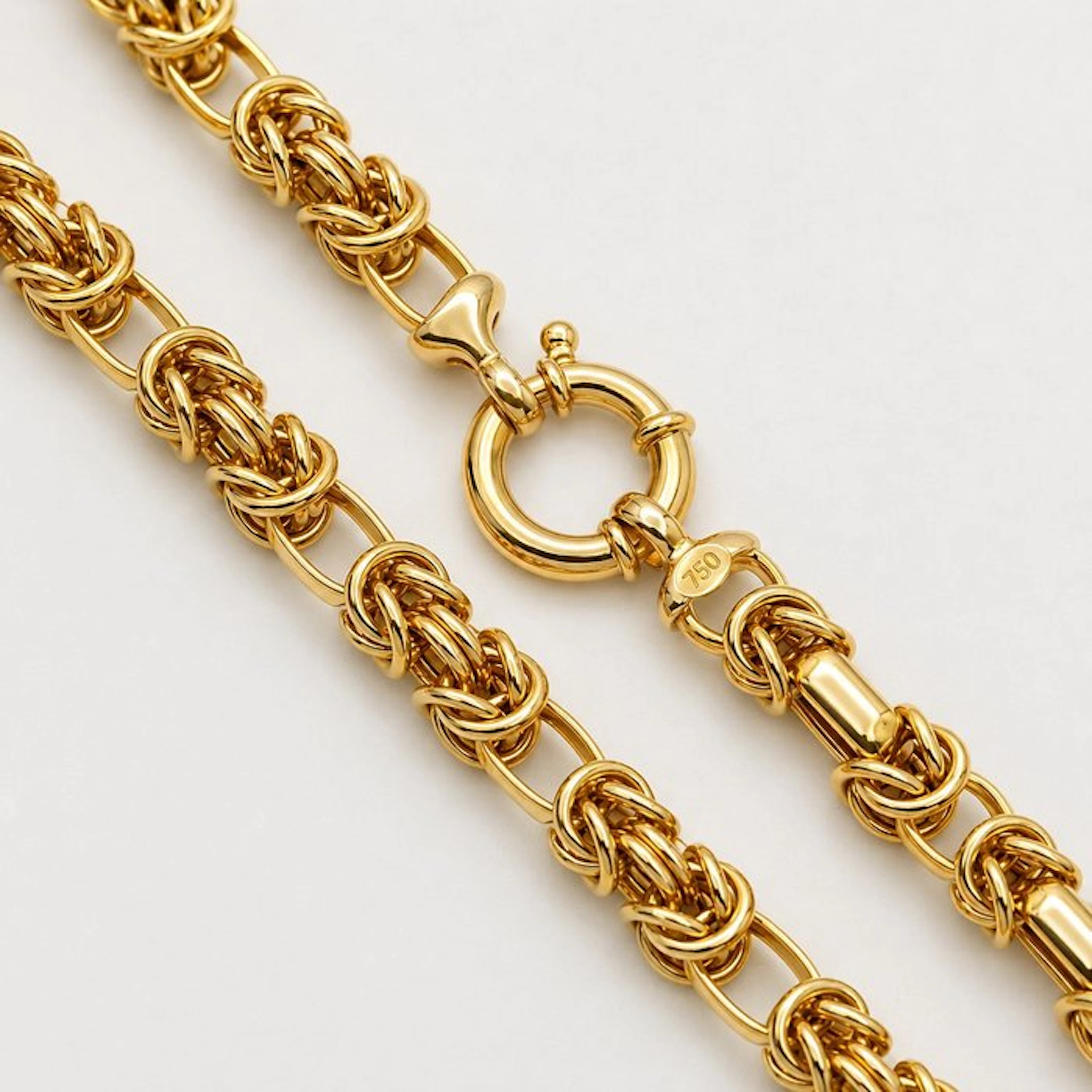 Necklace - 18 kt. Yellow gold - Made in Italy - Handmade