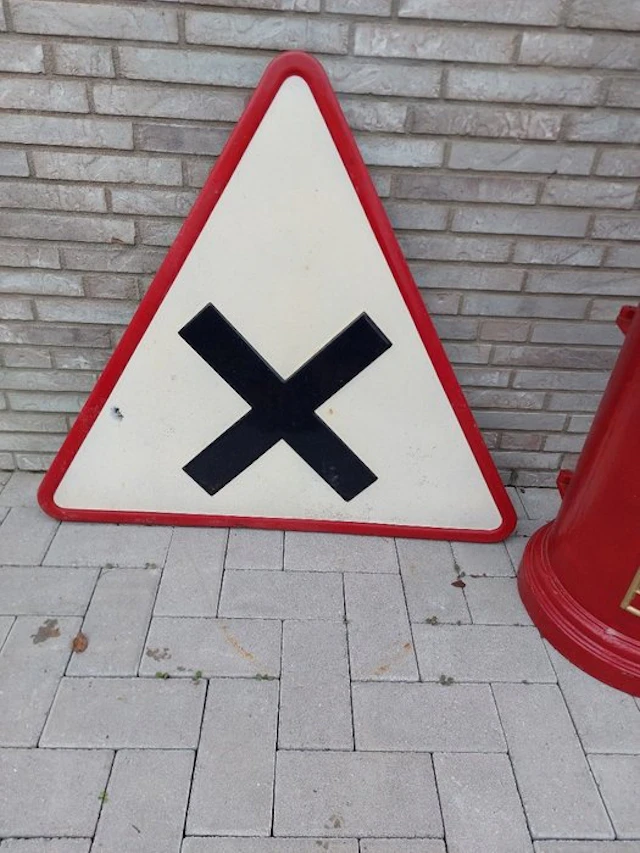 Wall decoration - France - enamel warning sign