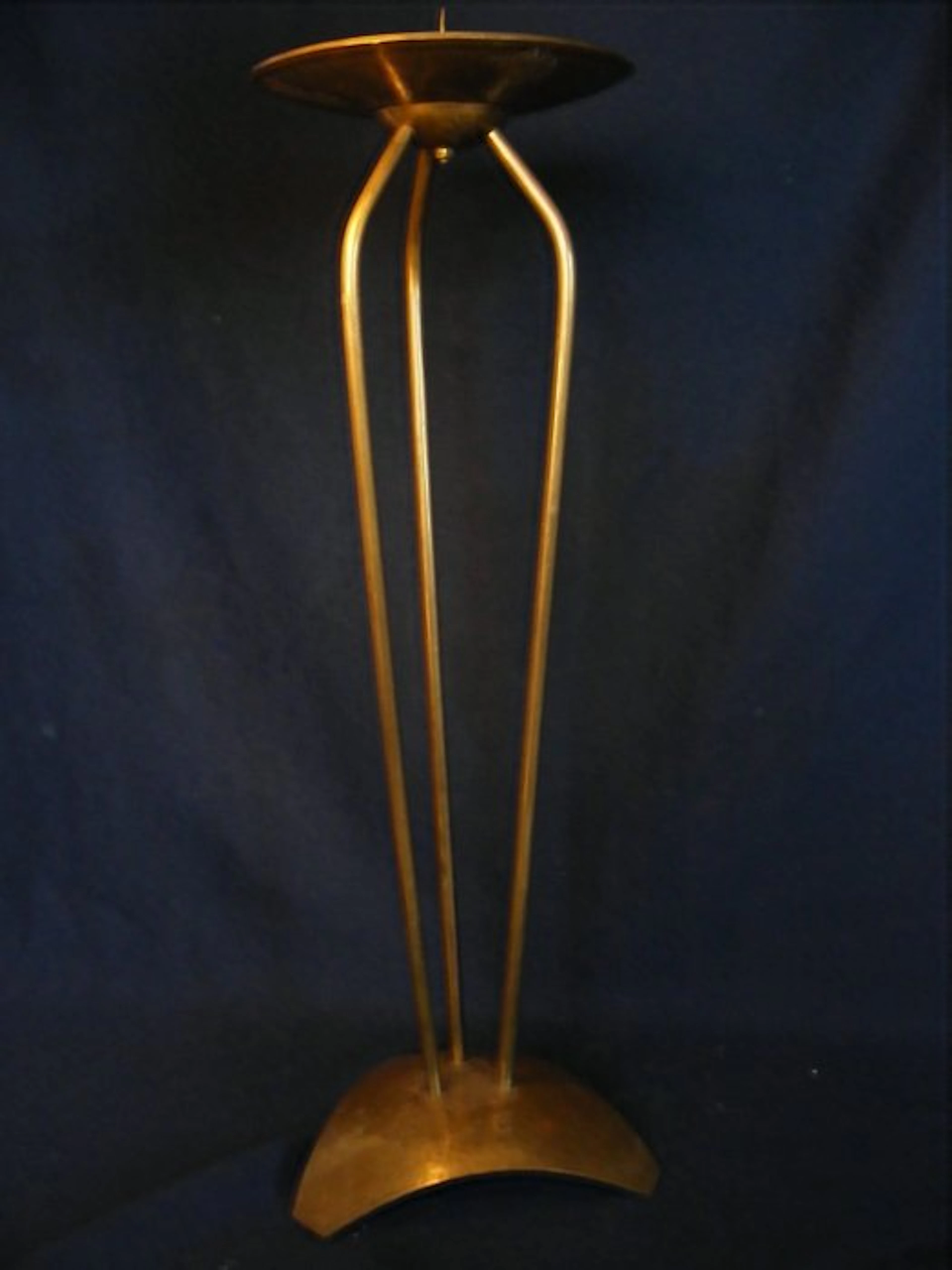 Bauhauskünstler Alfred Schäfter ( 1902 - 1970) - Chamberstick - Brass
