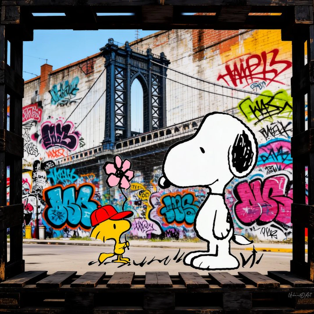 Urban3DArt (1971) - Snoopy Brooklyn Limited Edition art digital mixte