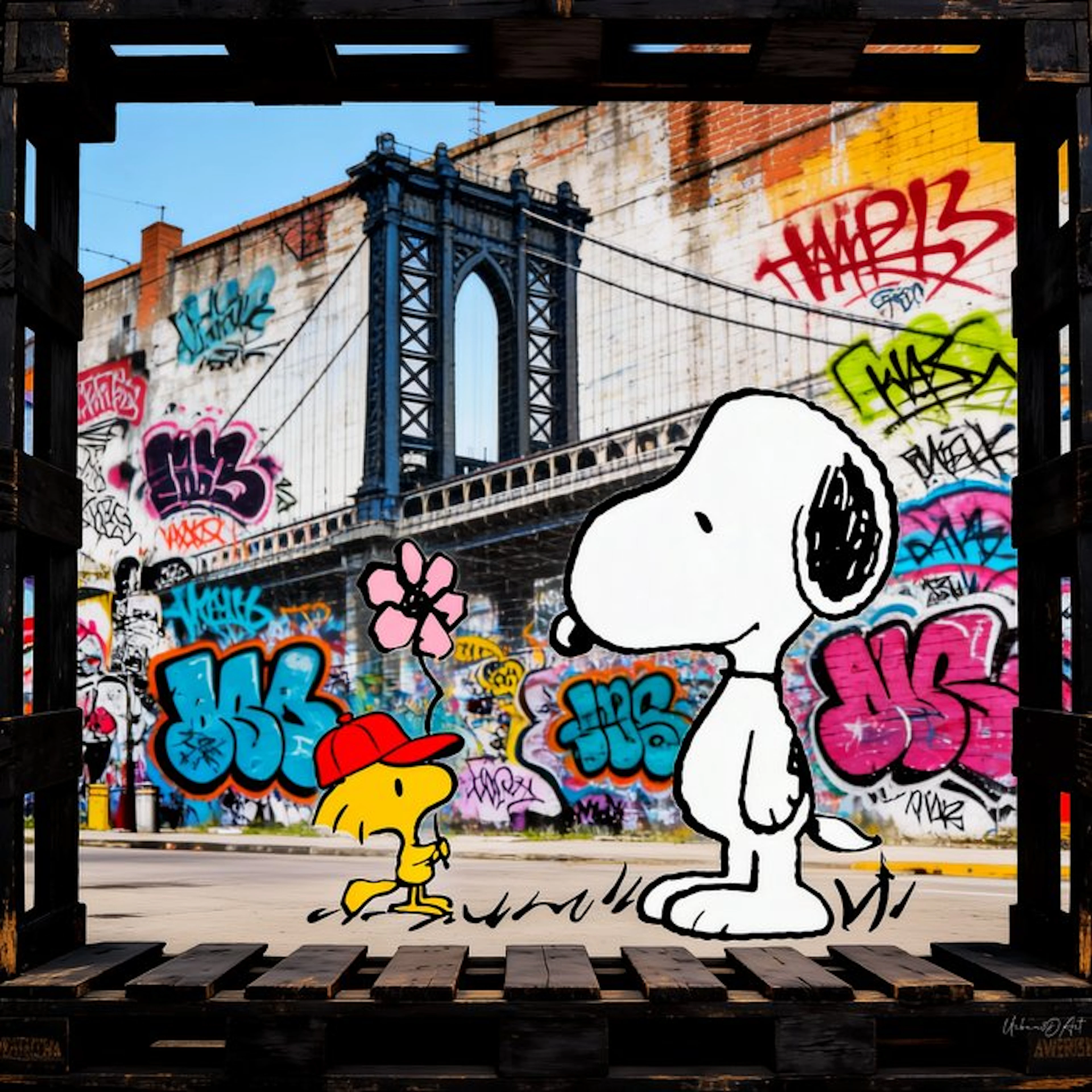 Urban3DArt (1971) - Snoopy Brooklyn Limited Edition art digital mixte