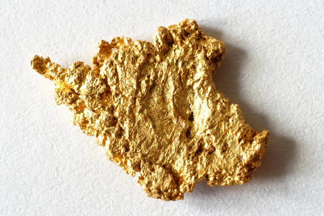 Gold , Nugget from French Guiana or Suriname 1.253 grams- 1.25 g - (1)