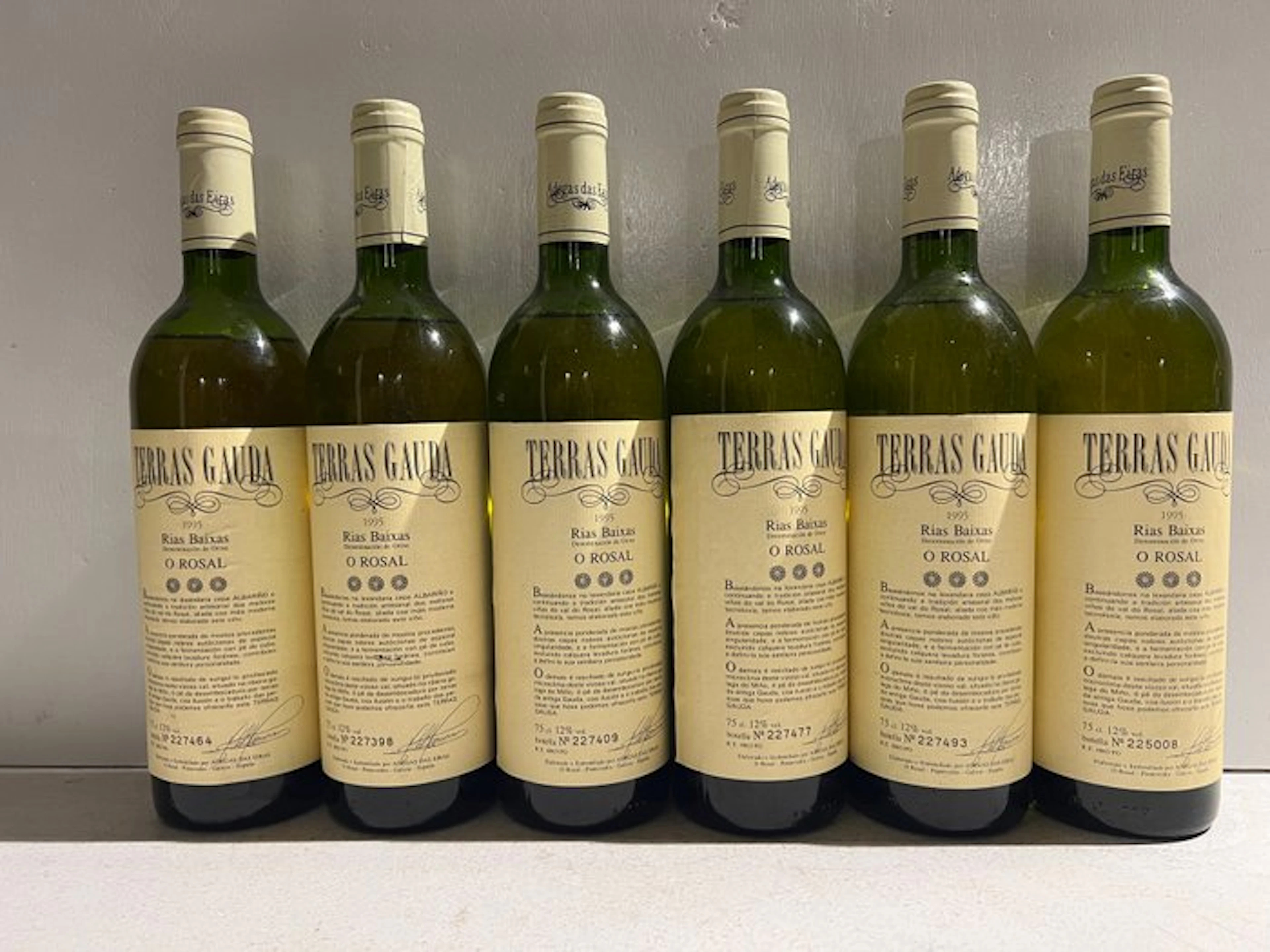 1995 Bodegas Terras Gauda O Rosal - Rias Baixas - 6 Bottles (0.75L)