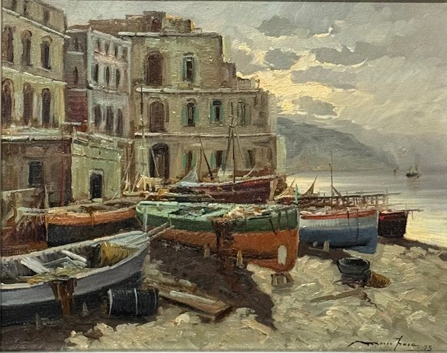 Mario Irace (1951), Attr. - Alba a Marina di Sorrento