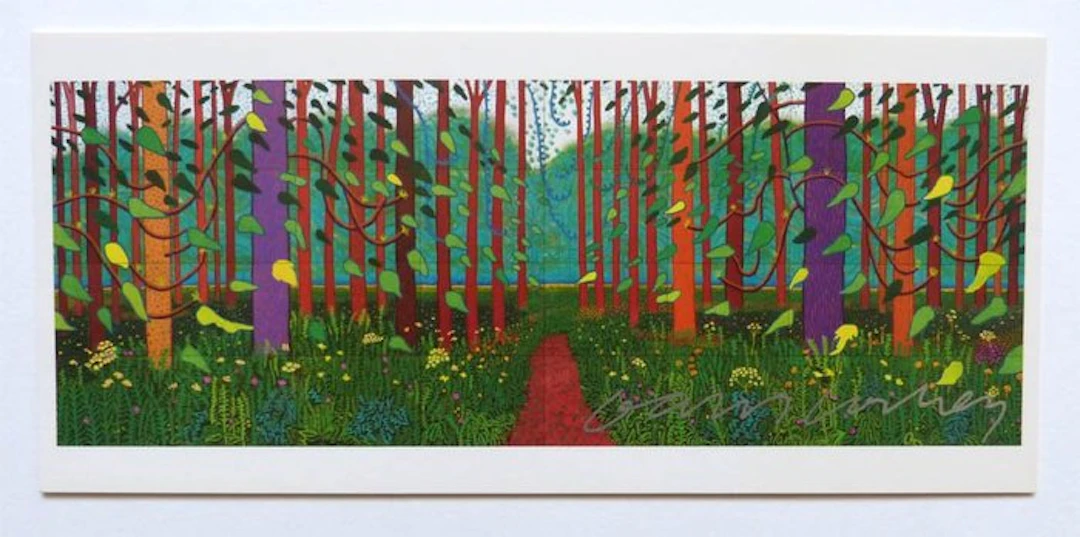 David Hockney (1937) - hand signiert - The Arrival of Spring in Woldgate