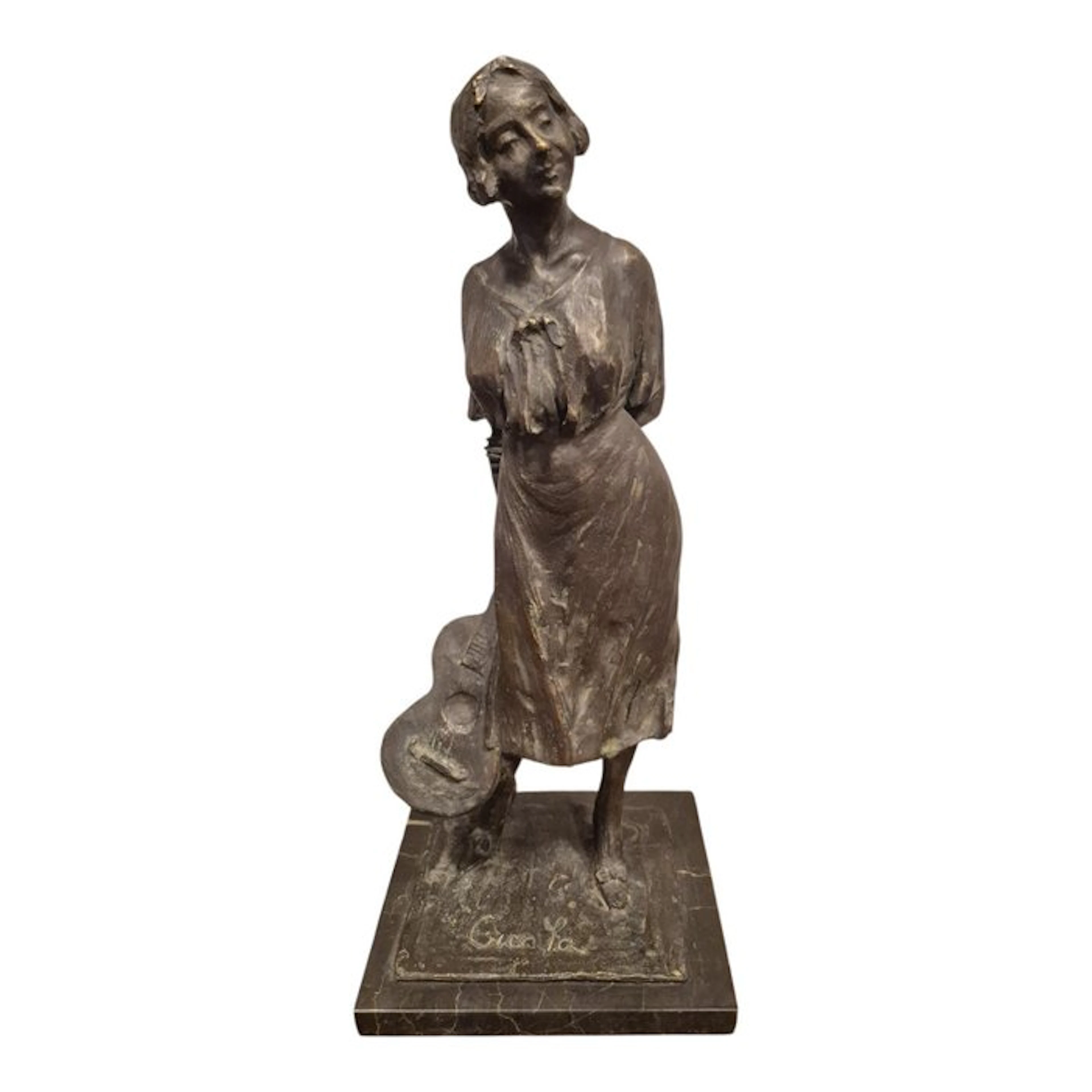 E. Sanvito - Sculpture, Cicala - 50 cm - Bronze, Marble