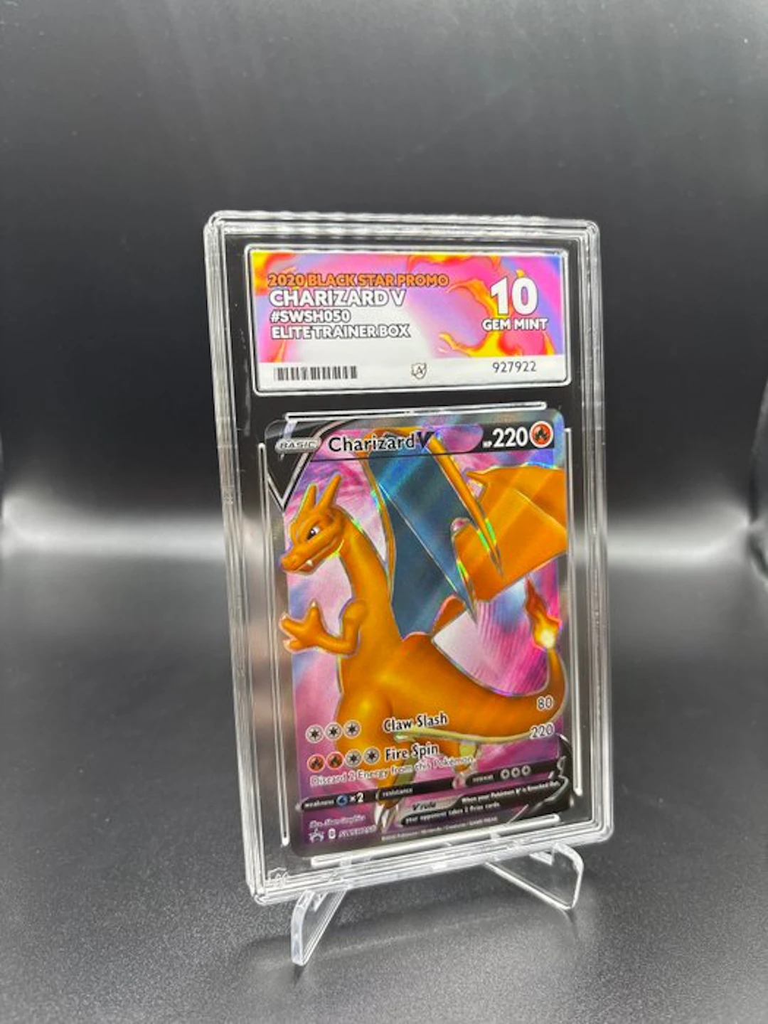 Pokémon - 1 Graded card - Charizard SWSH050 Promo card - ACE 10 -