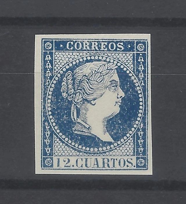Spain 1855 - Not issued Elizabeth II - color change - Edifil nº NE 1