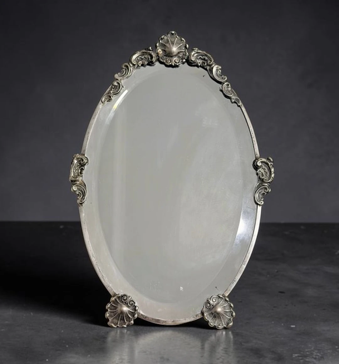 Mirror- oval - .833 silver - Louis XVI