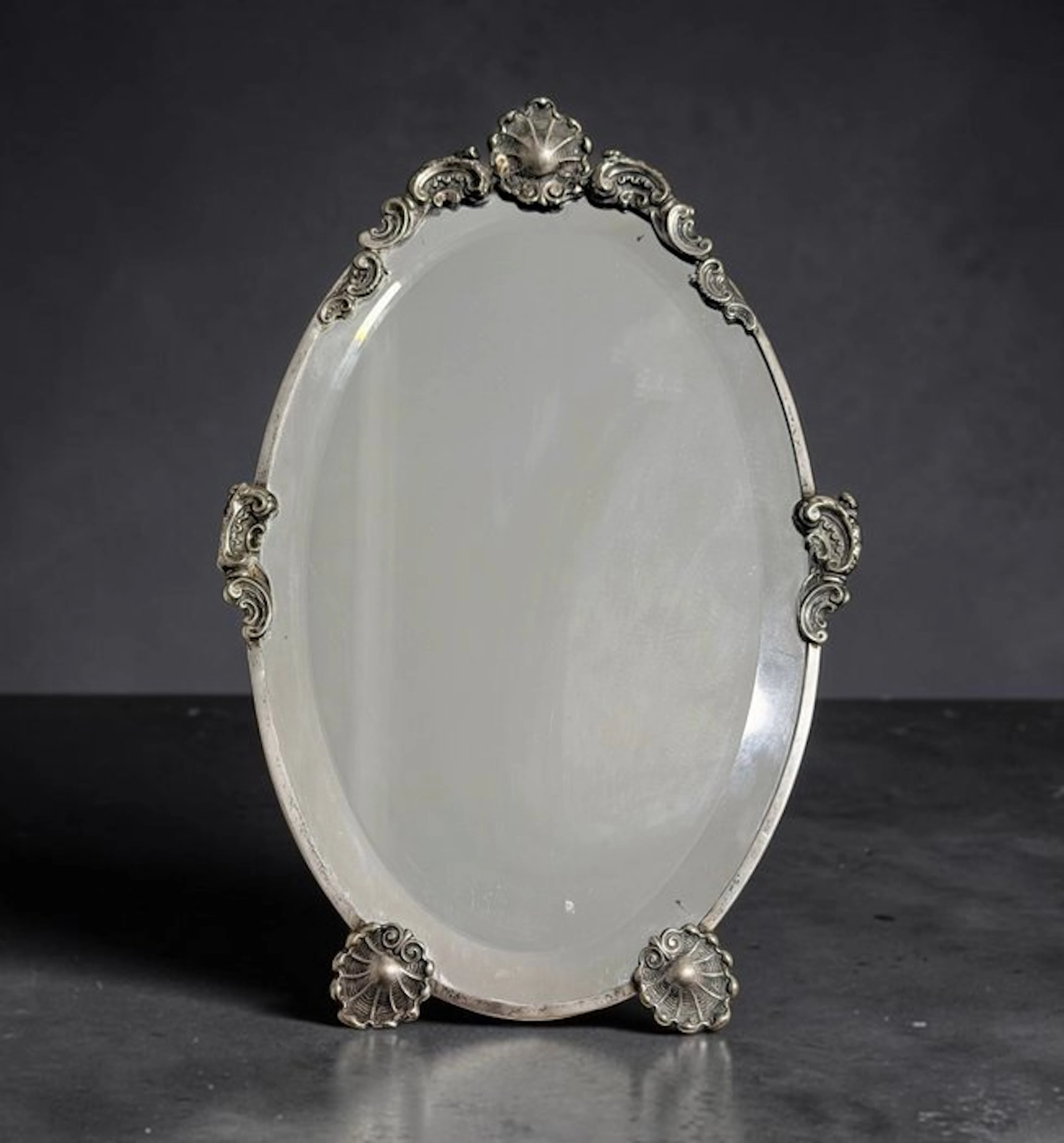 Mirror- oval - .833 silver - Louis XVI