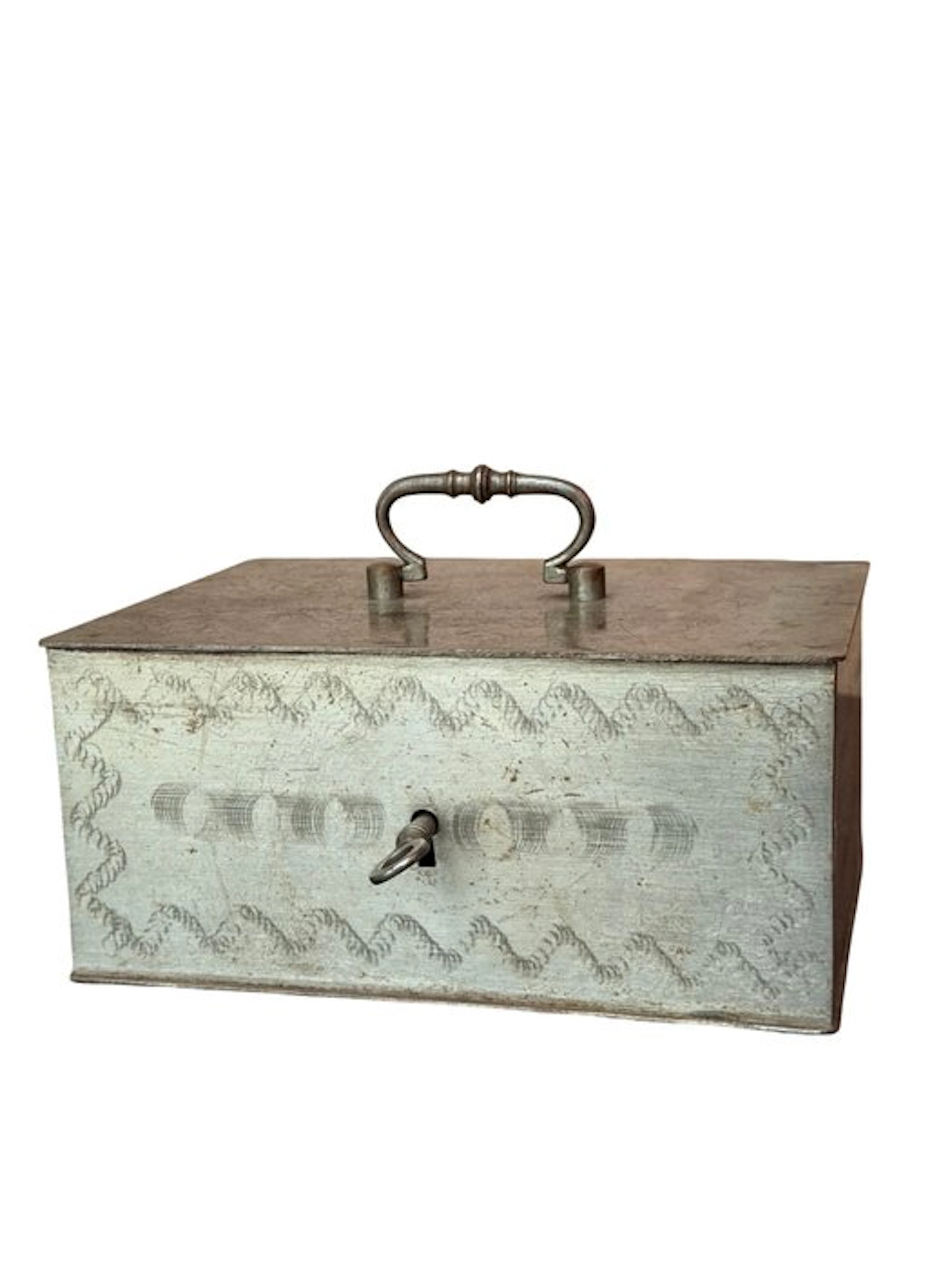 Beaumont - Strongbox - Elegant Hand-Engraved Steel - Antique Cash Box