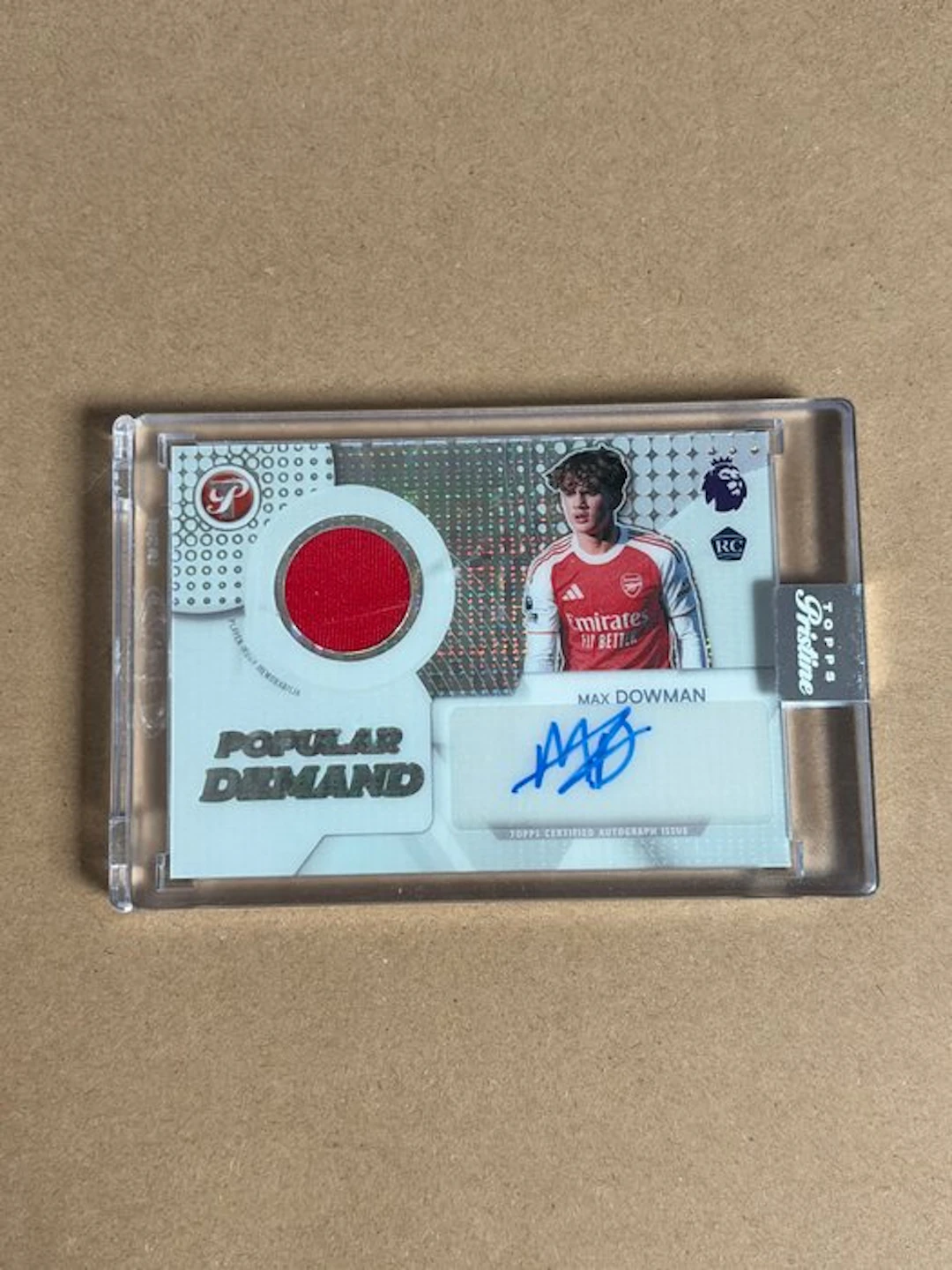 2025/26 Topps Pristine Max Dowman Autographed card