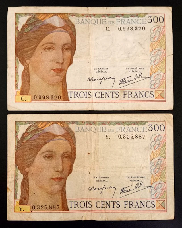 France. - 2 x 300 Francs - 1938 - Pick 87 (No reserve price)